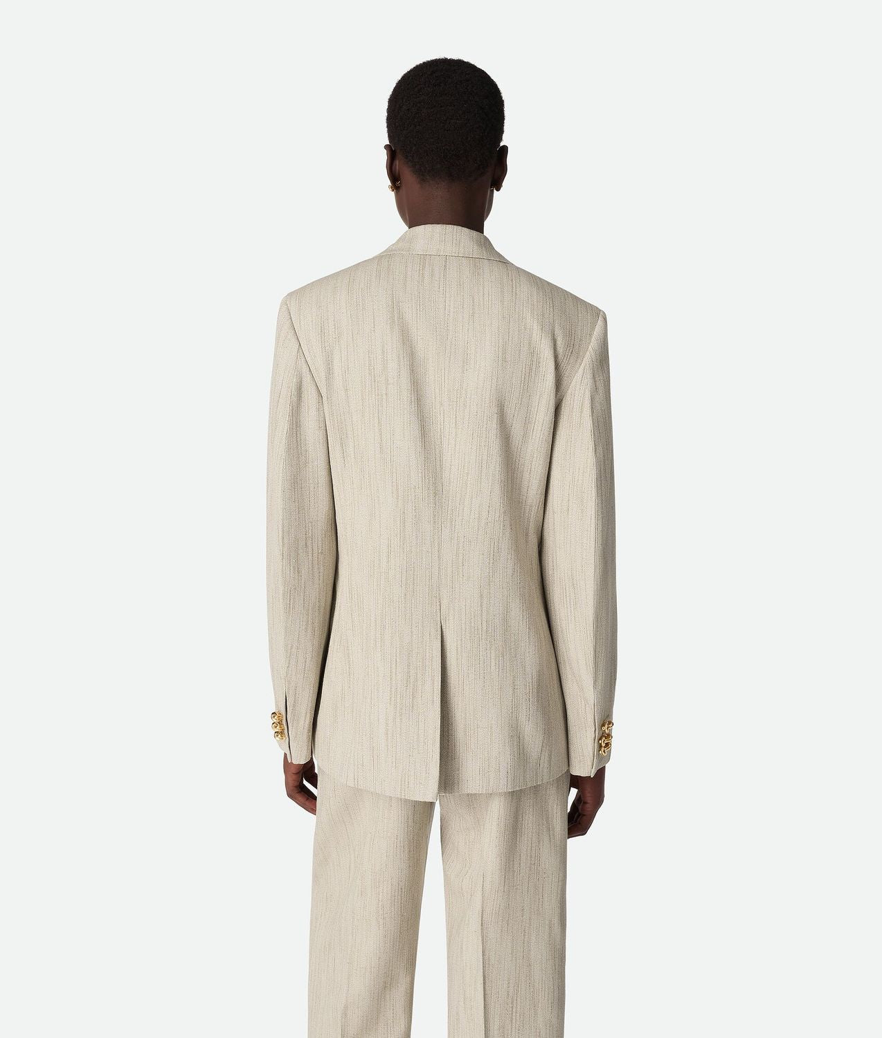 DOUBLE-BREASTED VISCOSE AND SILK JACKET Bottega Veneta