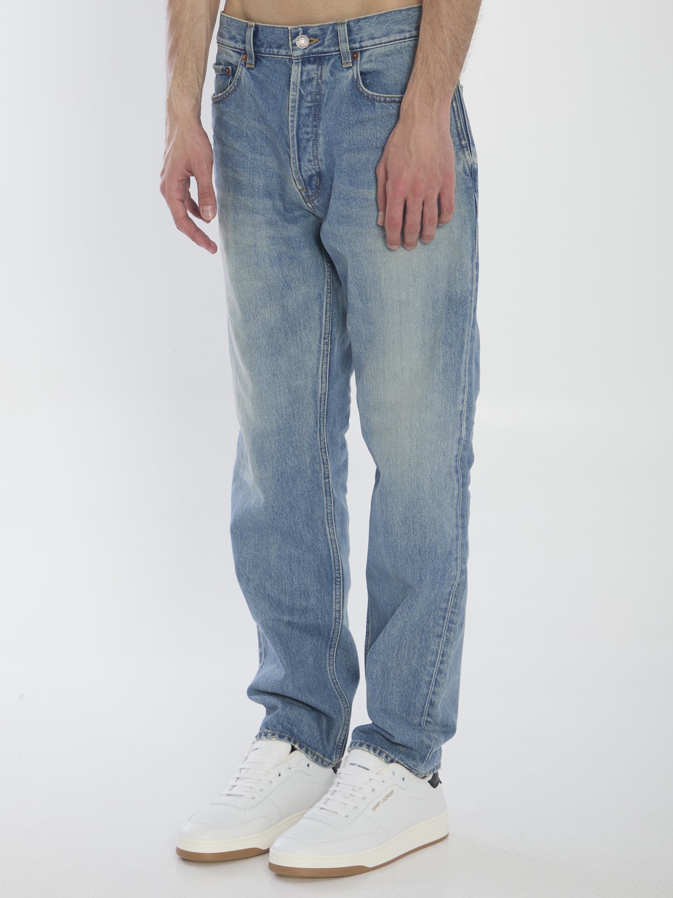 MICK 5-POCKET STRAIGHT-LEG JEANS Saint Laurent