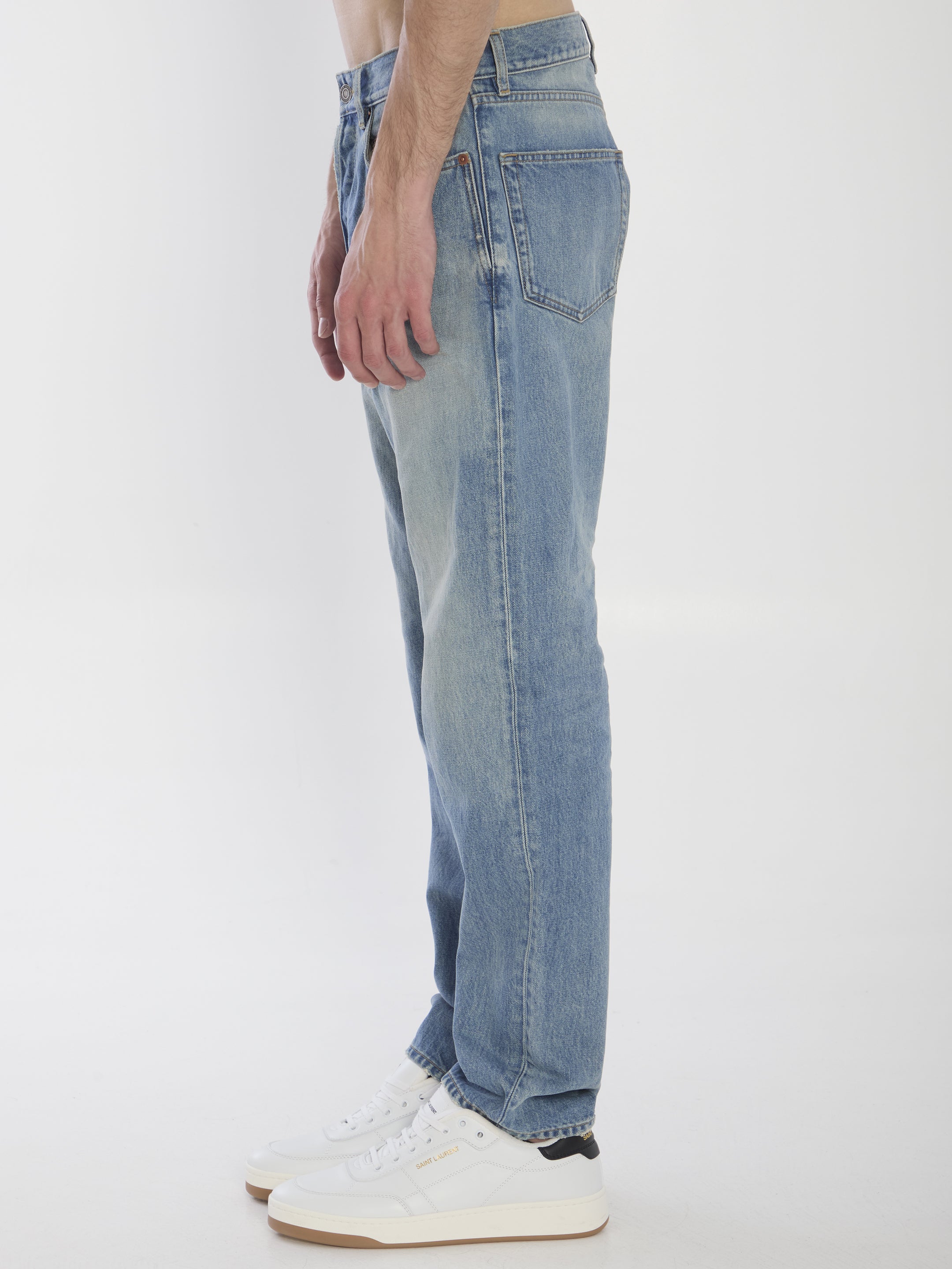 MICK 5-POCKET STRAIGHT-LEG JEANS Saint Laurent