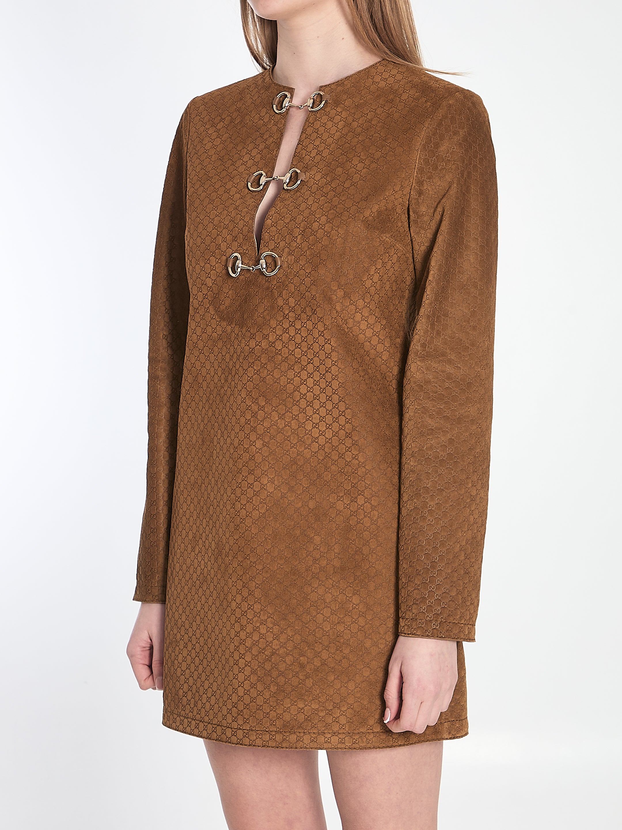 GG SUEDE MINI DRESS Gucci