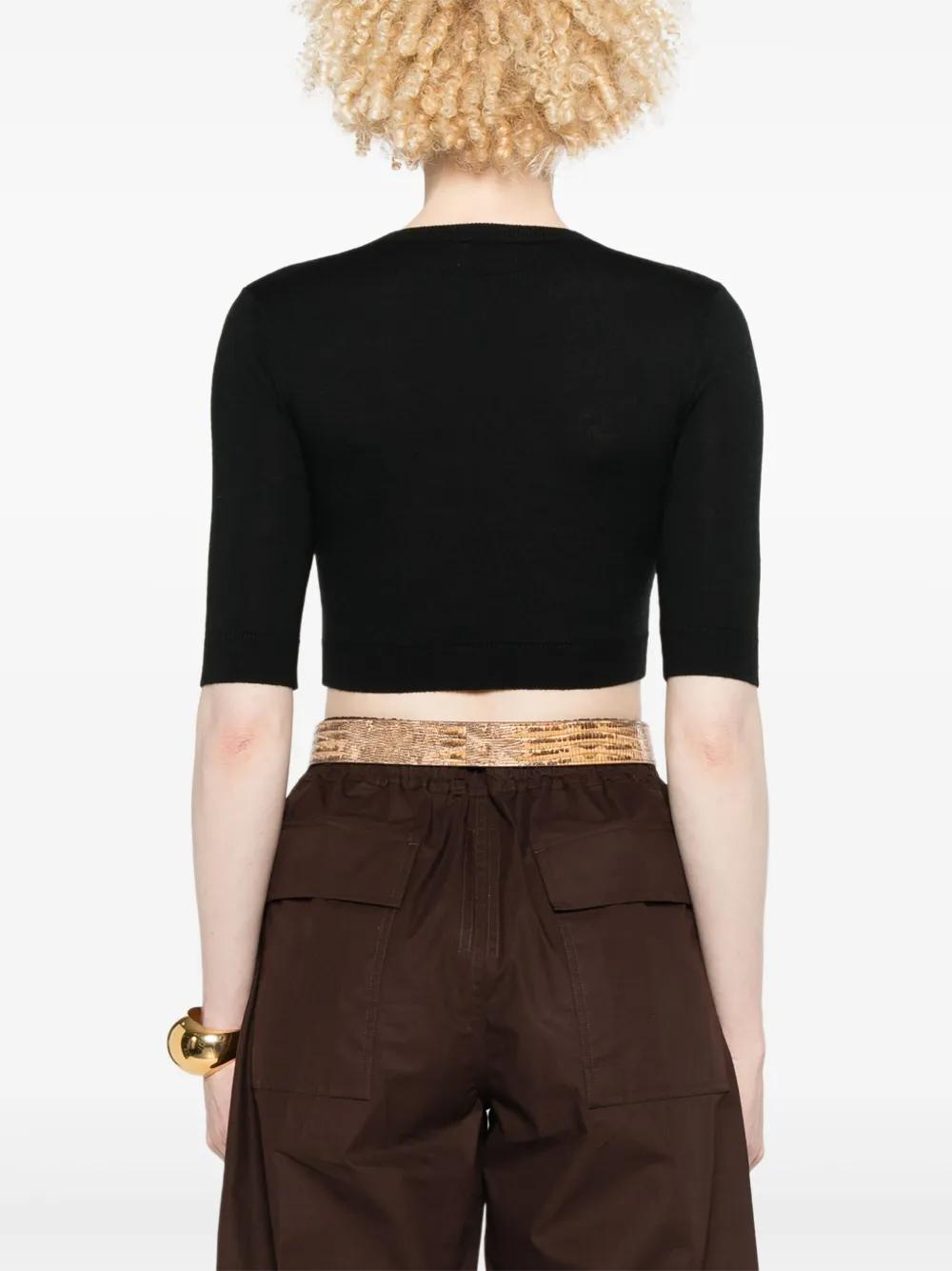 WOOL CROP TOP Saint Laurent