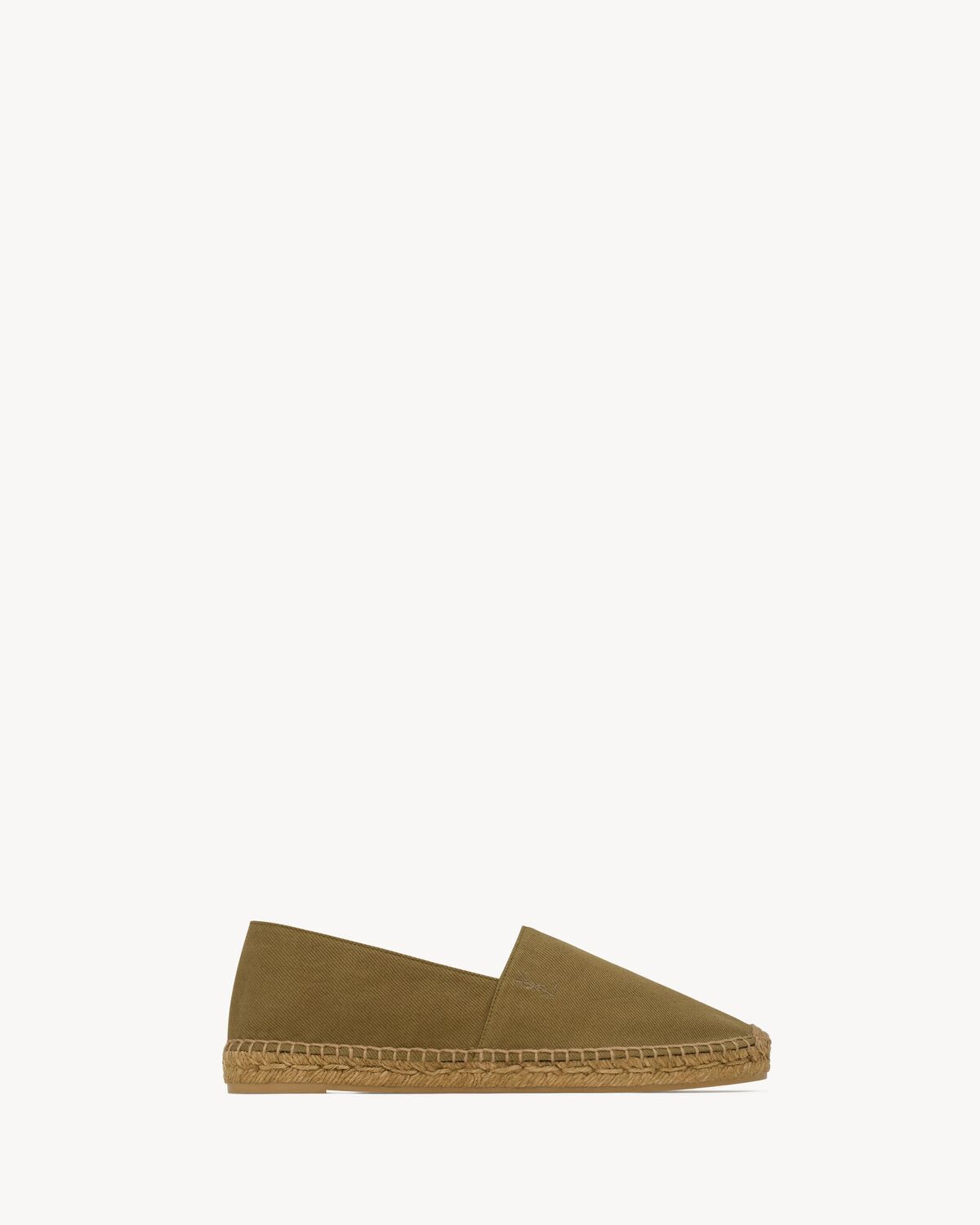 COTTON GABARDINE ESPADRILLE Saint Laurent BROWN 41