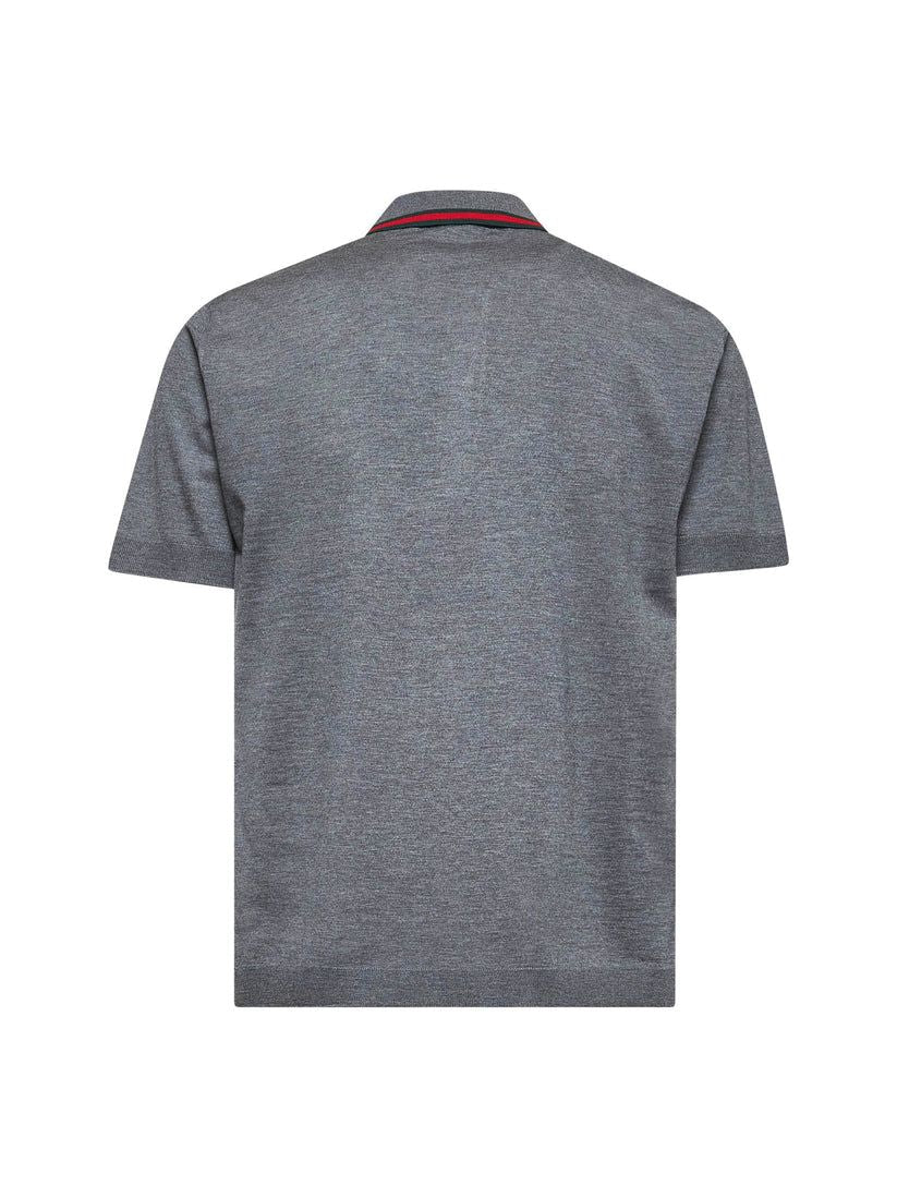 POLO SHIRT WITH WEB PATTERN Gucci