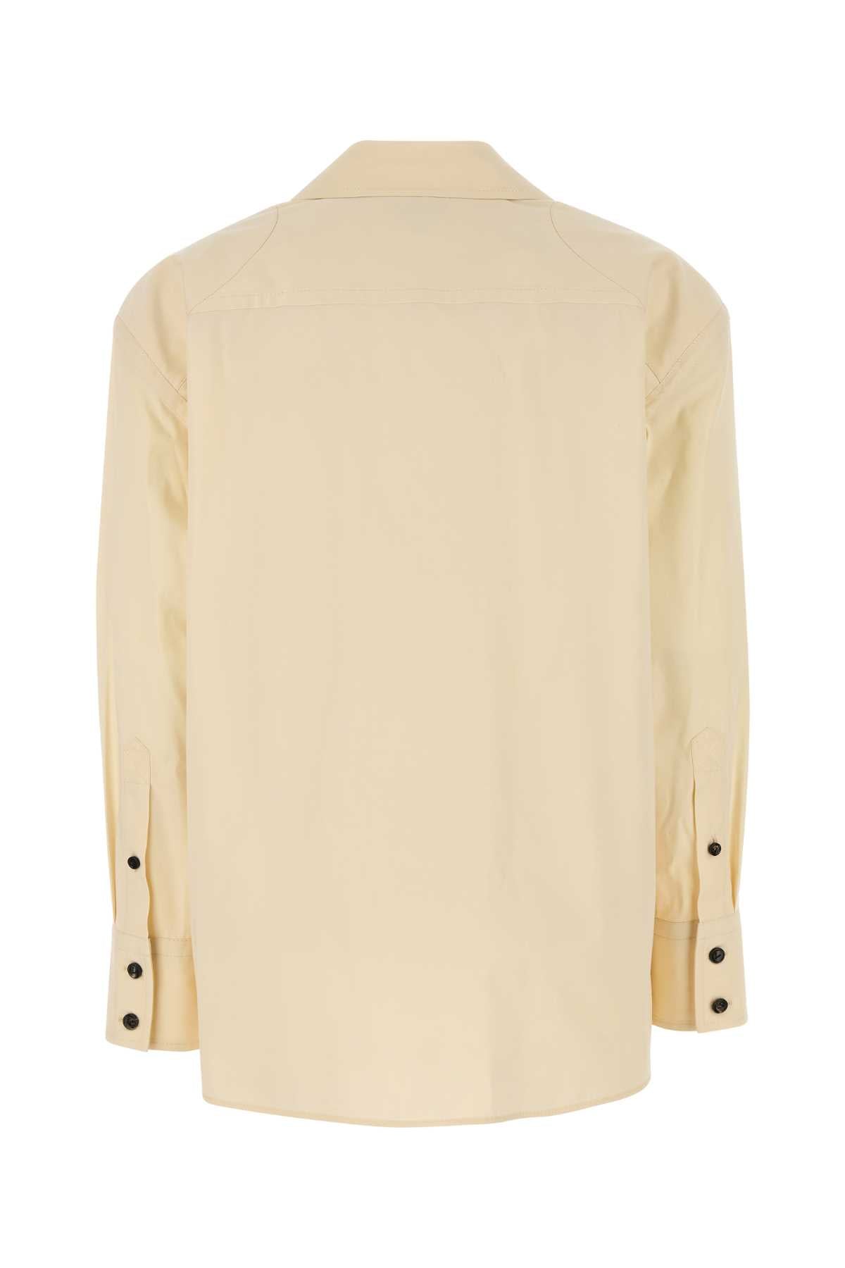 CREAM COTTON BLEND SHIRT Bottega Veneta