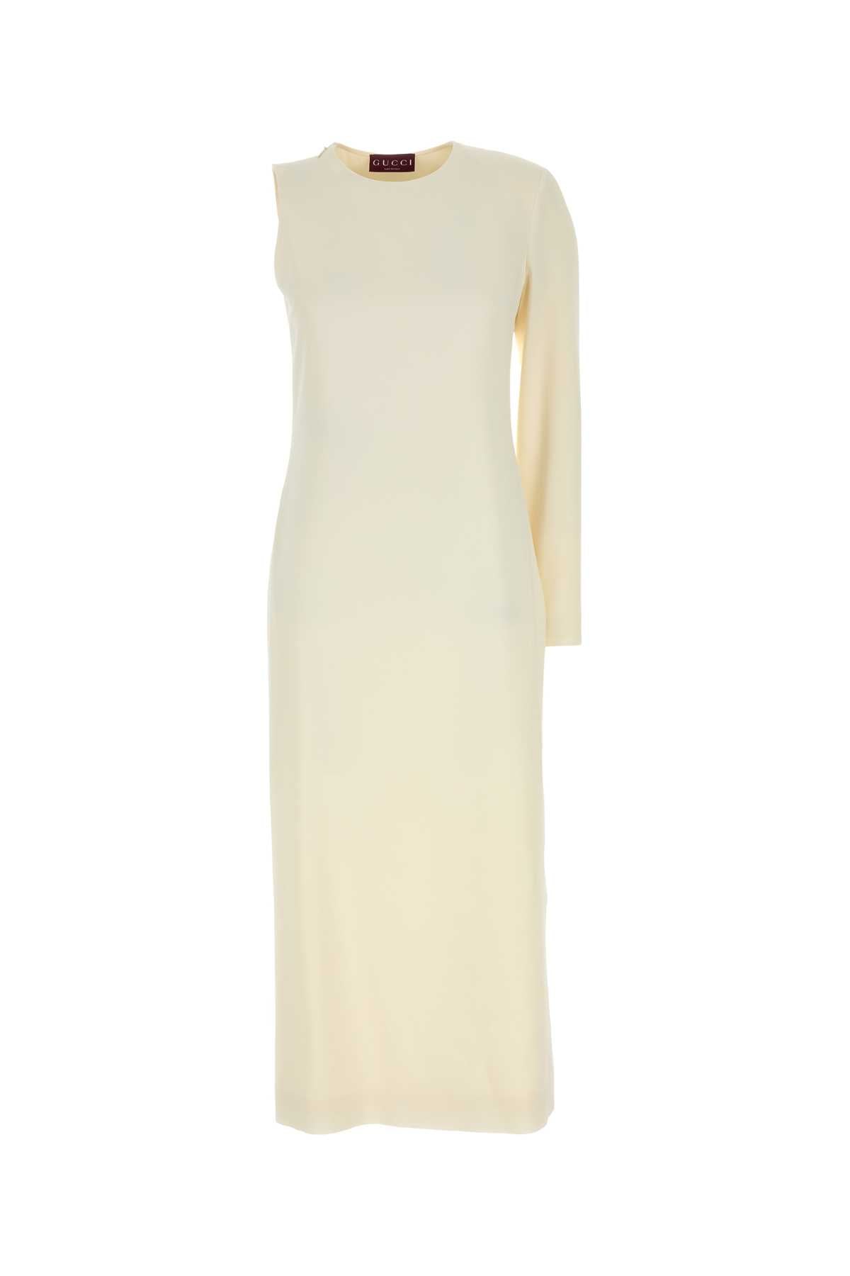 IVORY SABLé ONE-SHOULDER DRESS Gucci WHITE 40
