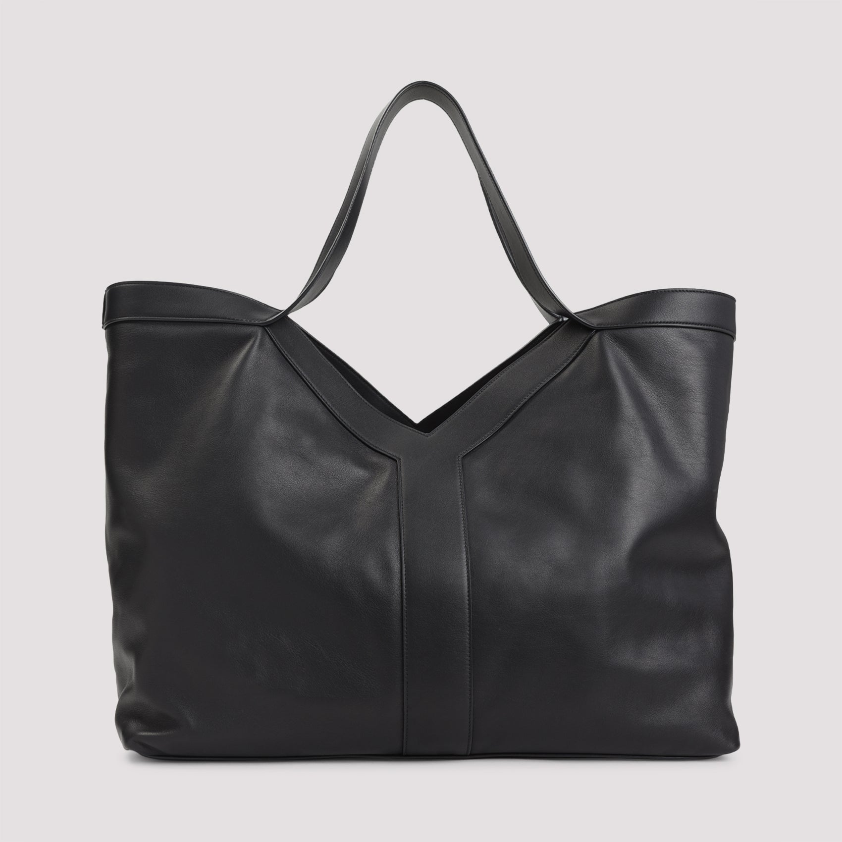 LARGE Y TOTE IN LEATHER Saint Laurent
