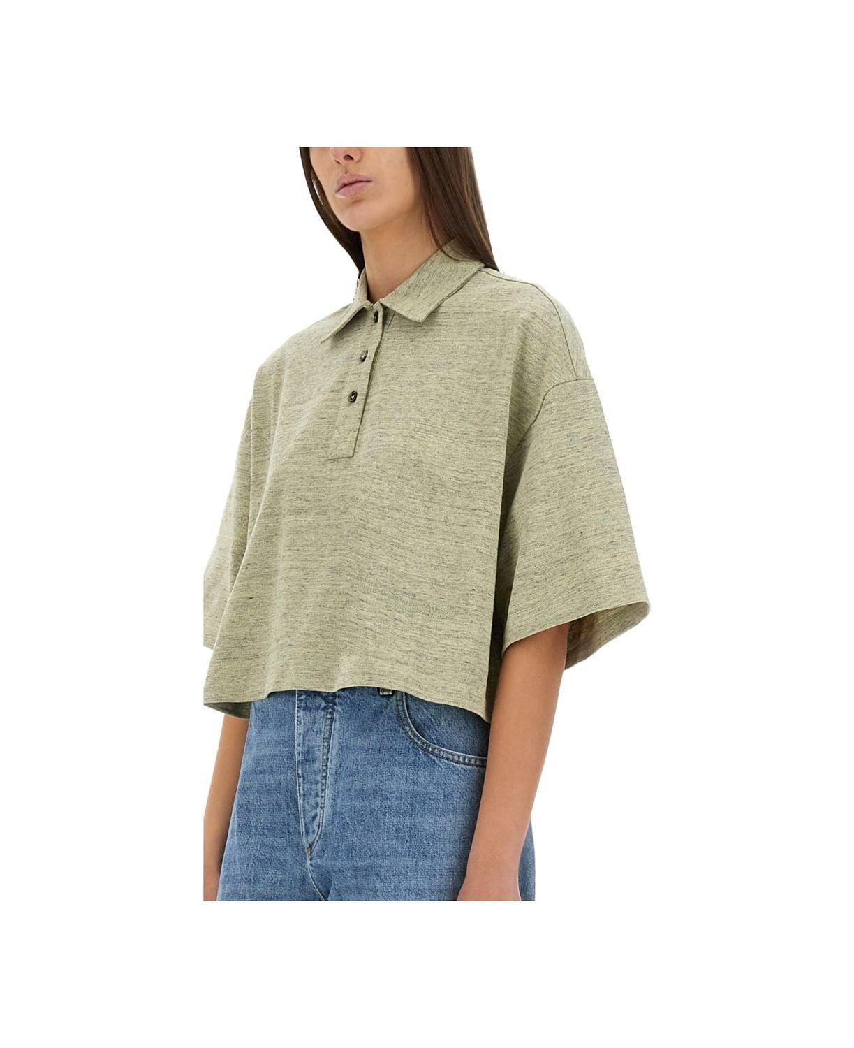 COTTON PIQUE POLO SHIRT Bottega Veneta