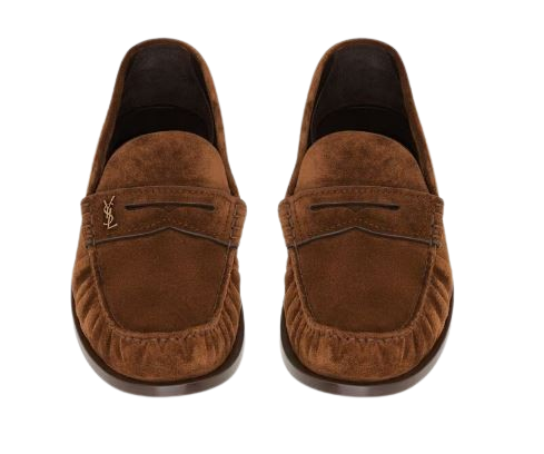 SUEDE LAURENT LOAFER Saint Laurent BROWN 39
