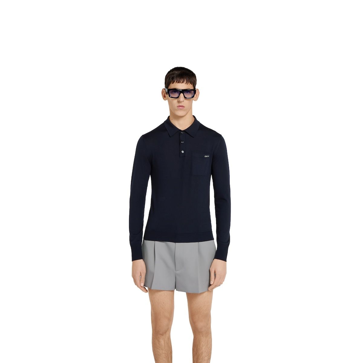 L/S POLO FINE WOOL Gucci
