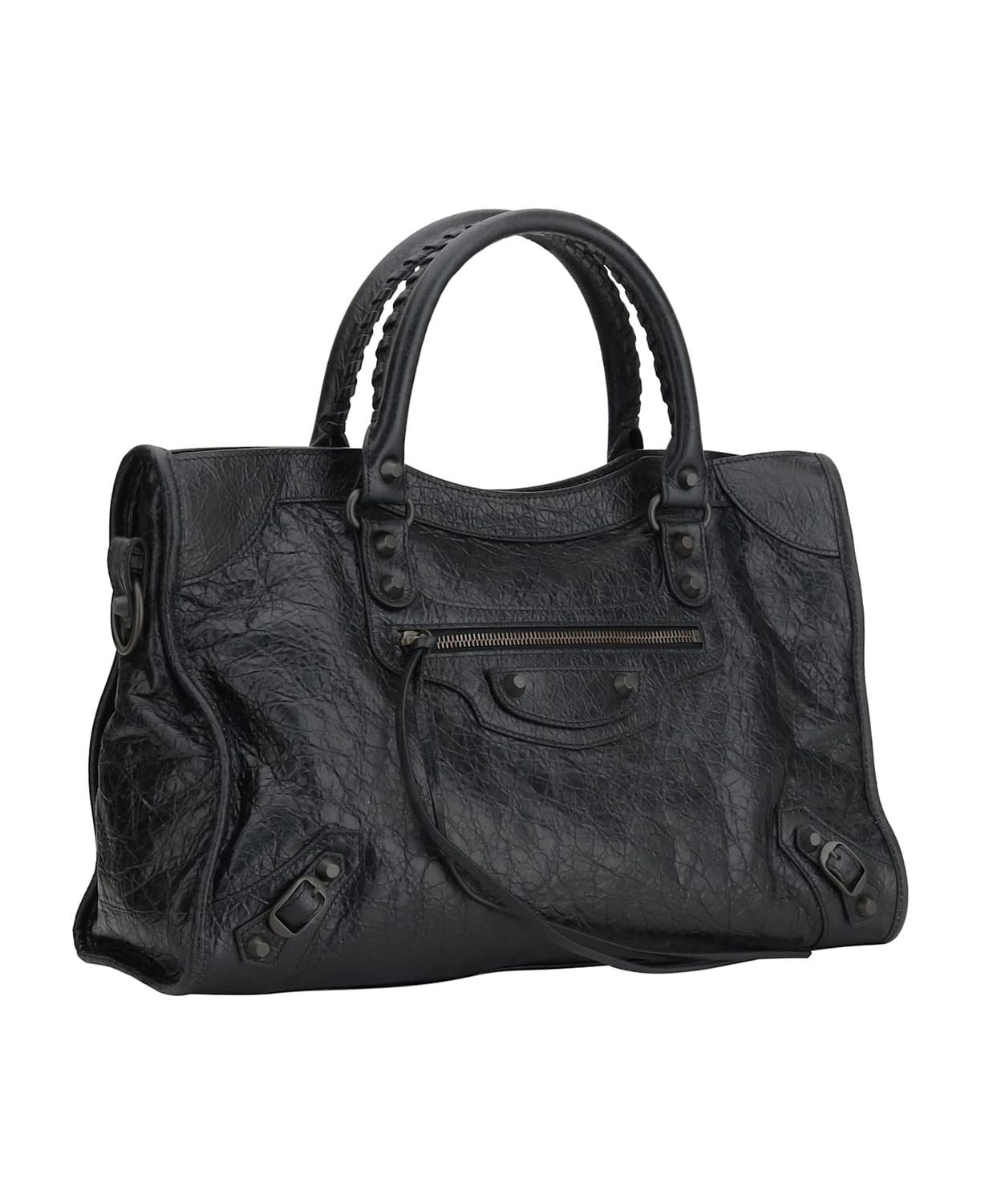 BLACK LEATHER MEDIUM LE CITY HANDBAG Balenciaga