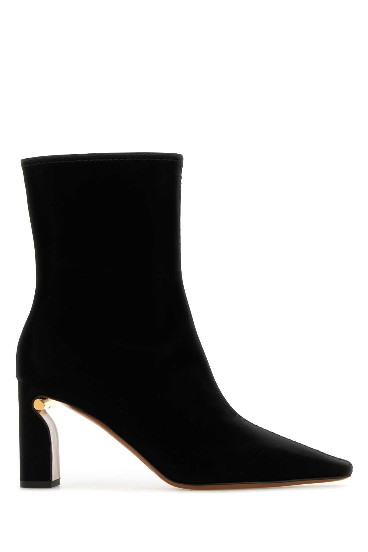 BLACK FABRIC ANKLE BOOTS Alexander McQueen BLACK 40