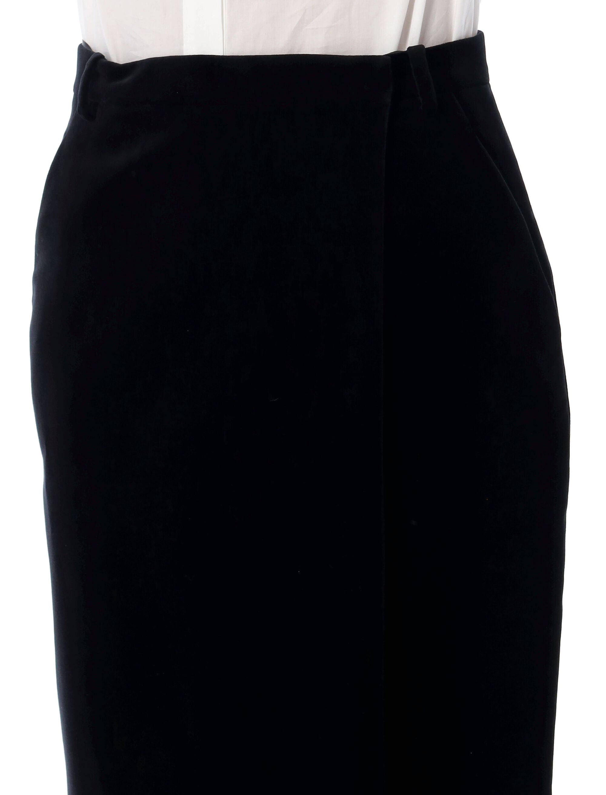 WRAP SKIRT IN VELVET Saint Laurent