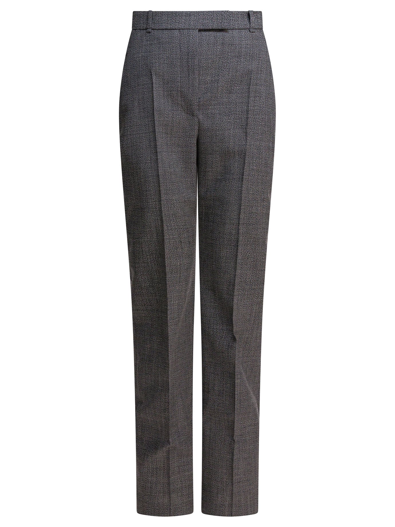 GREY WOOL PANTS Alexander McQueen