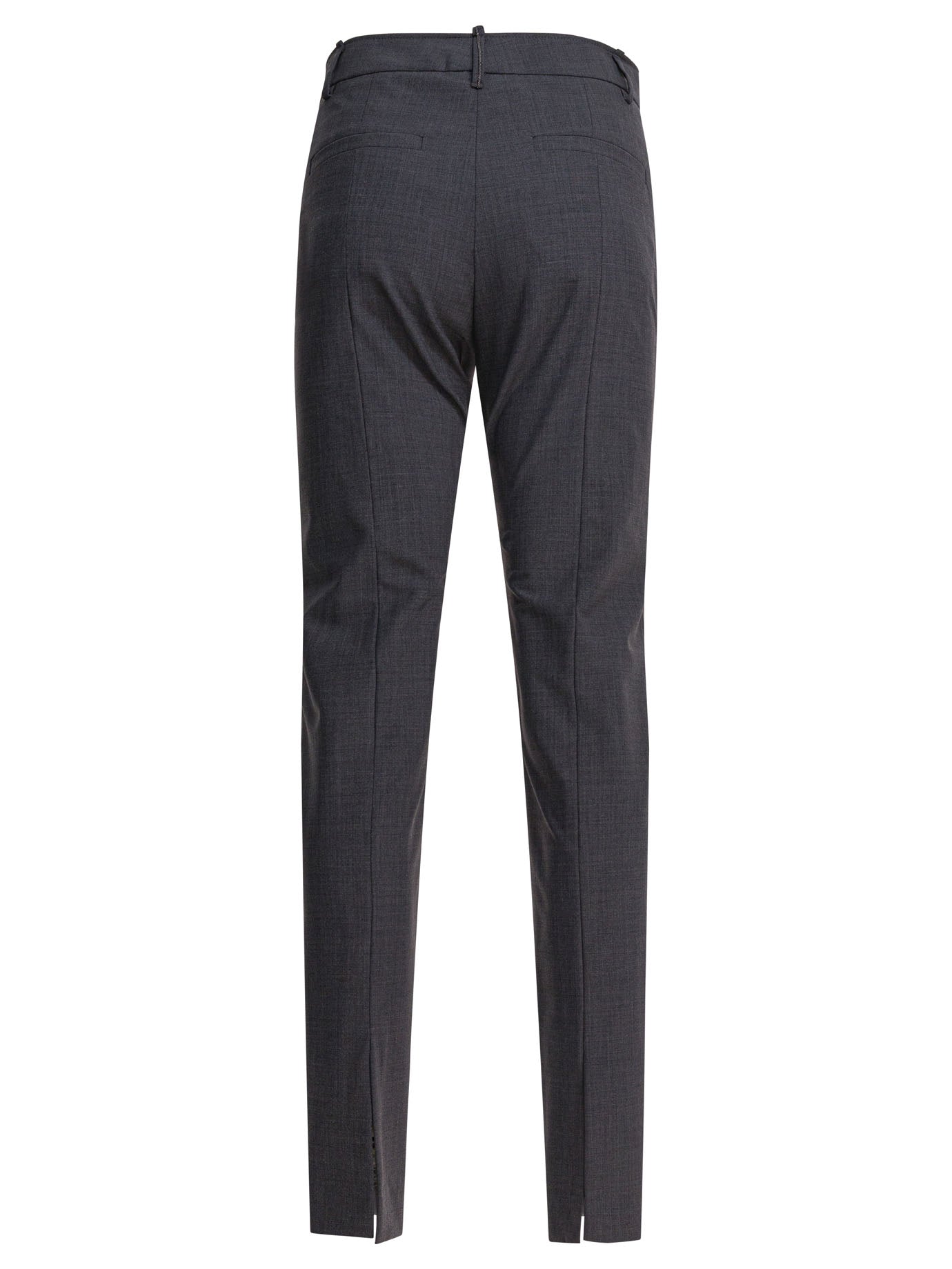 GREY WOOL PANTS Alexander McQueen