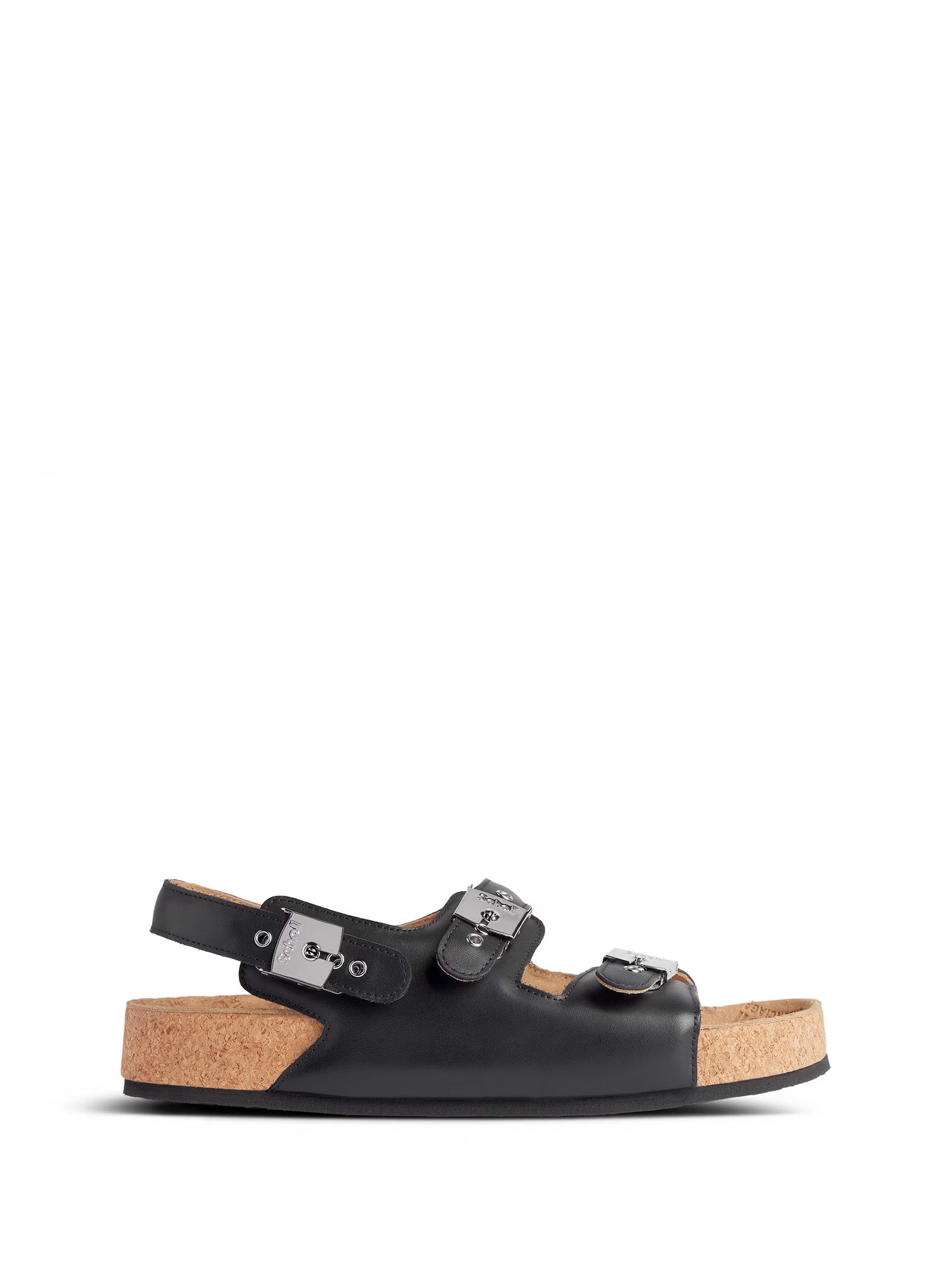 BLACK CALF LEATHER SANDALS Balenciaga BLACK 38