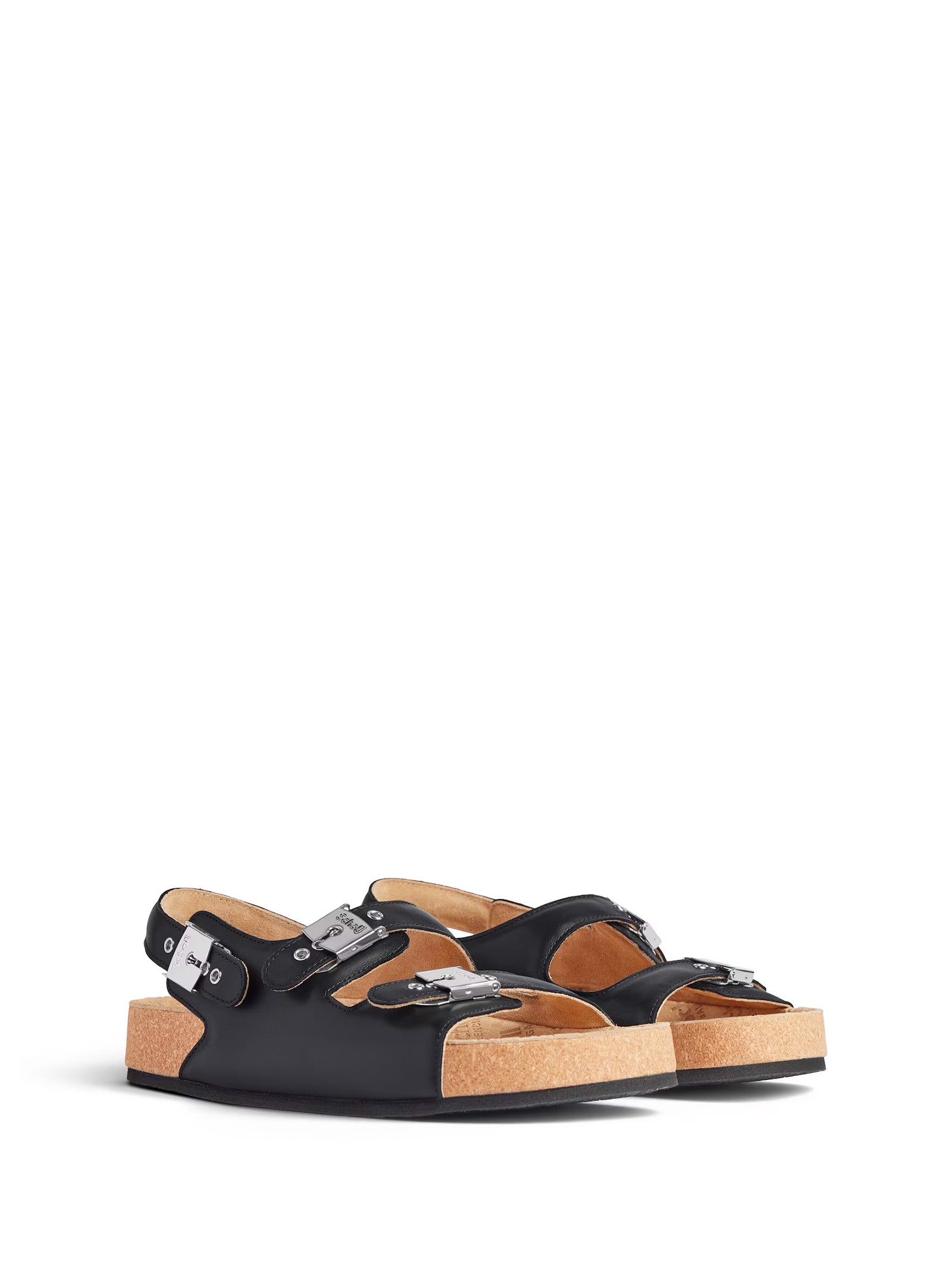 BLACK CALF LEATHER SANDALS Balenciaga
