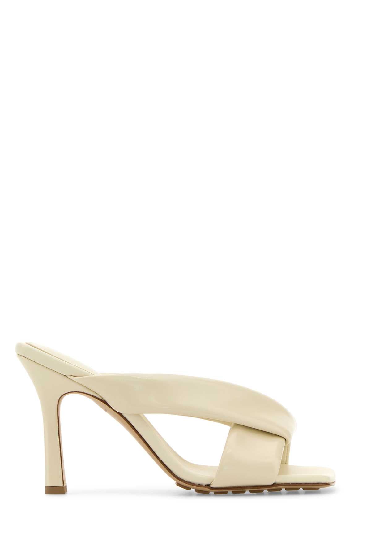 IVORY LEATHER RIVA MULES Bottega Veneta WHITE 37