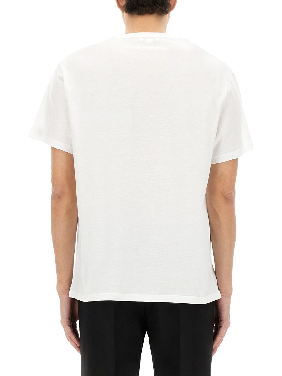 T-SHIRT LOGO FLOCK Alexander McQueen