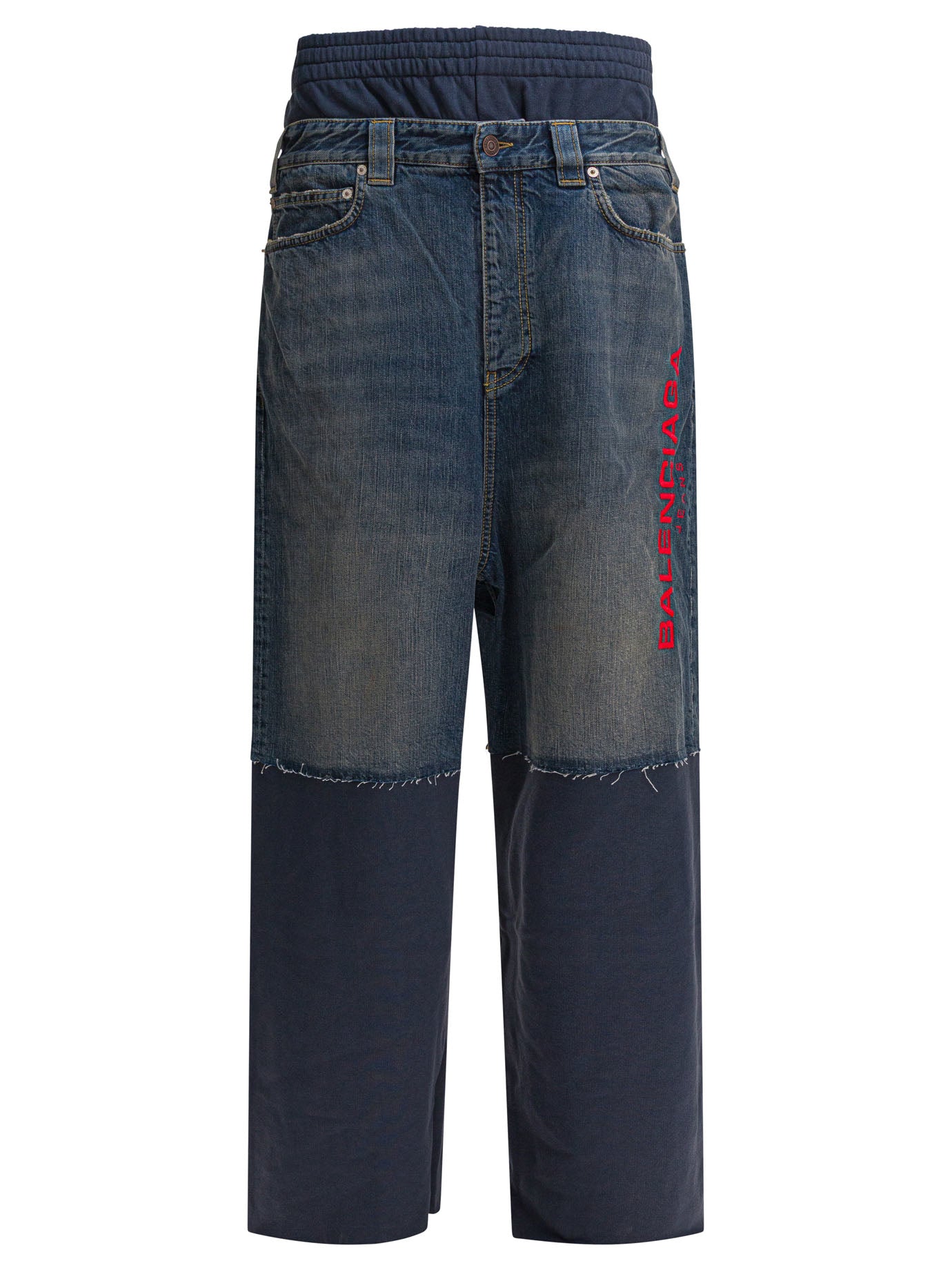 BLUE COTTON TROUSERS Balenciaga BLUE XS