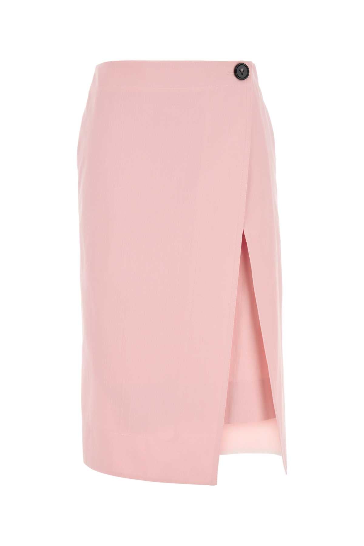 COTTON WRAP SKIRT Bottega Veneta Pink 42
