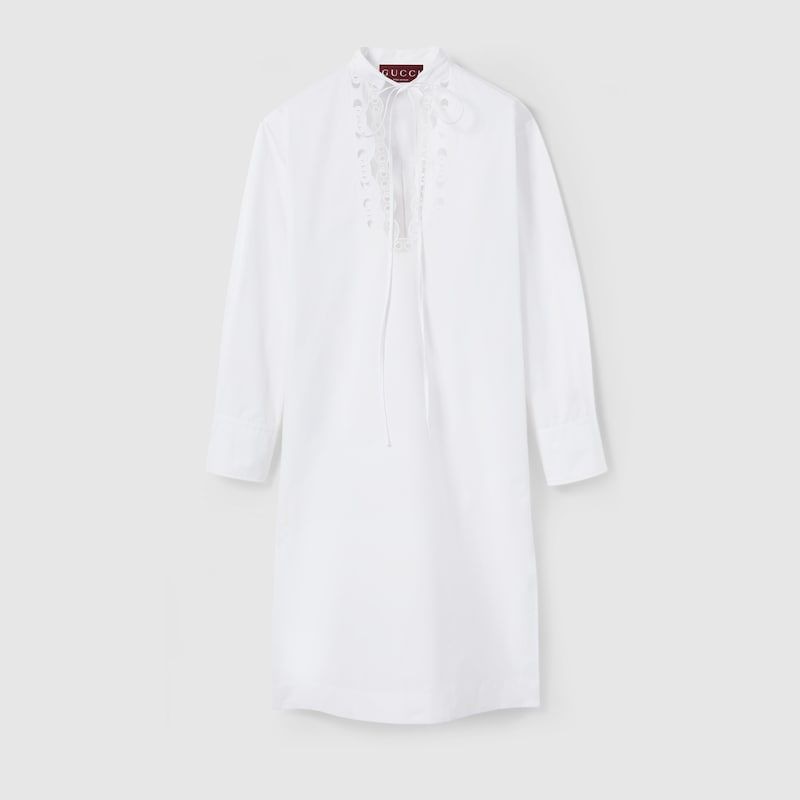 DRS CTN POPELINE W/HORSEBIT_18 Gucci WHITE 44