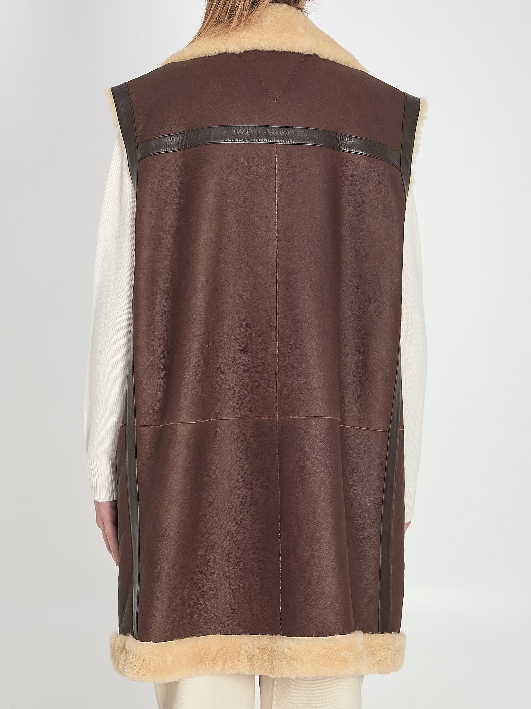 SHEARLING LONG VEST Bottega Veneta