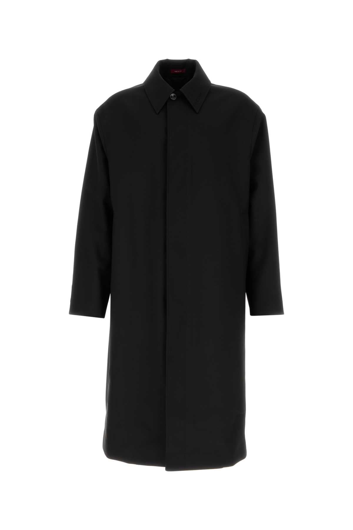 BLACK WOOL OVERCOAT Gucci BLACK 50