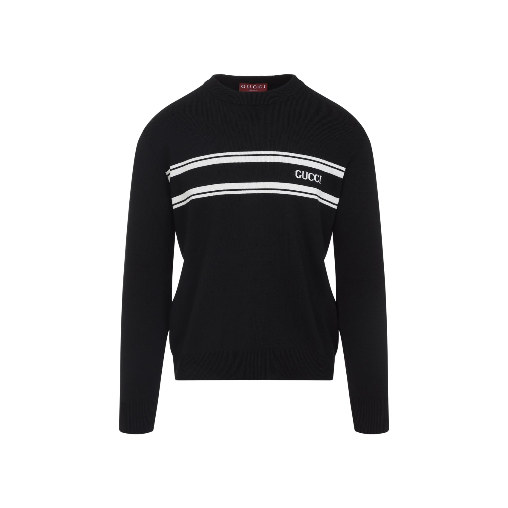 BLACK SILK BLEND SWEATER Gucci BLACK S