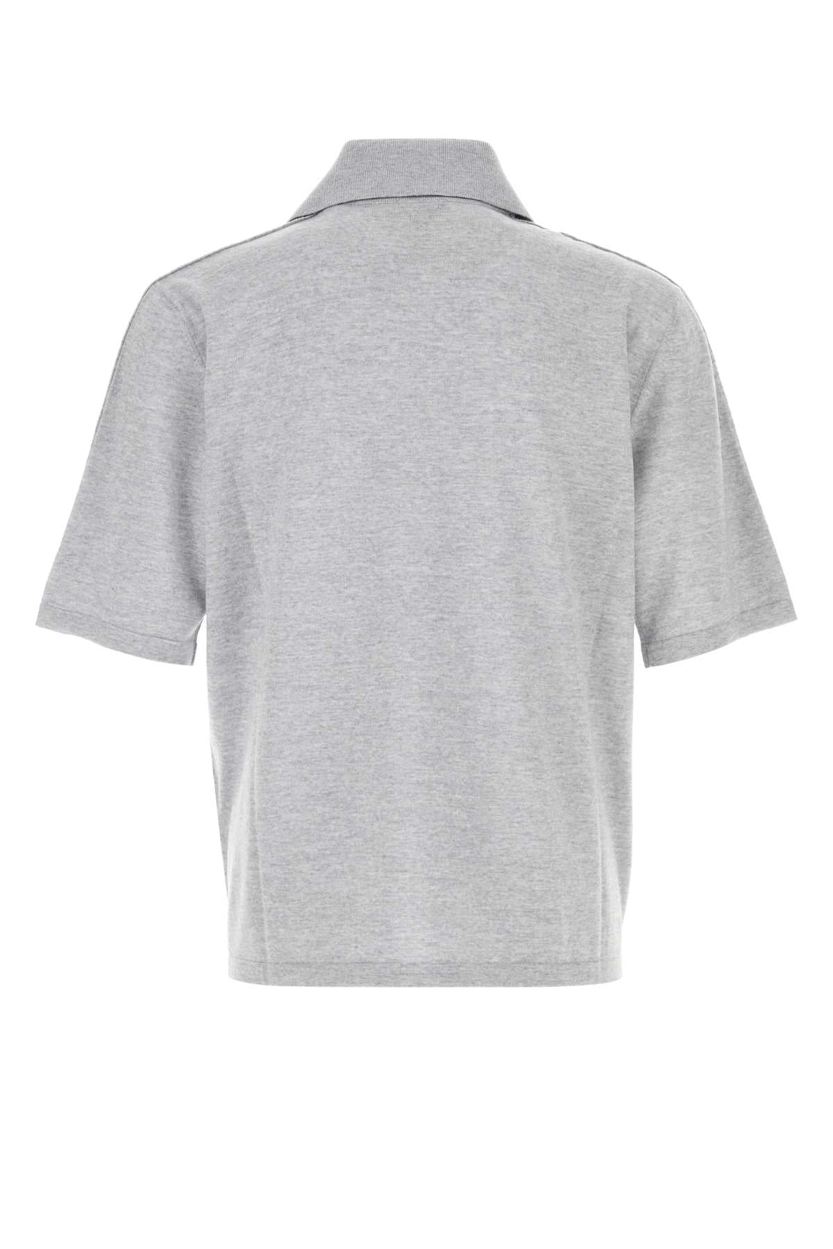GREY WOOL POLO SHIRT Bottega Veneta