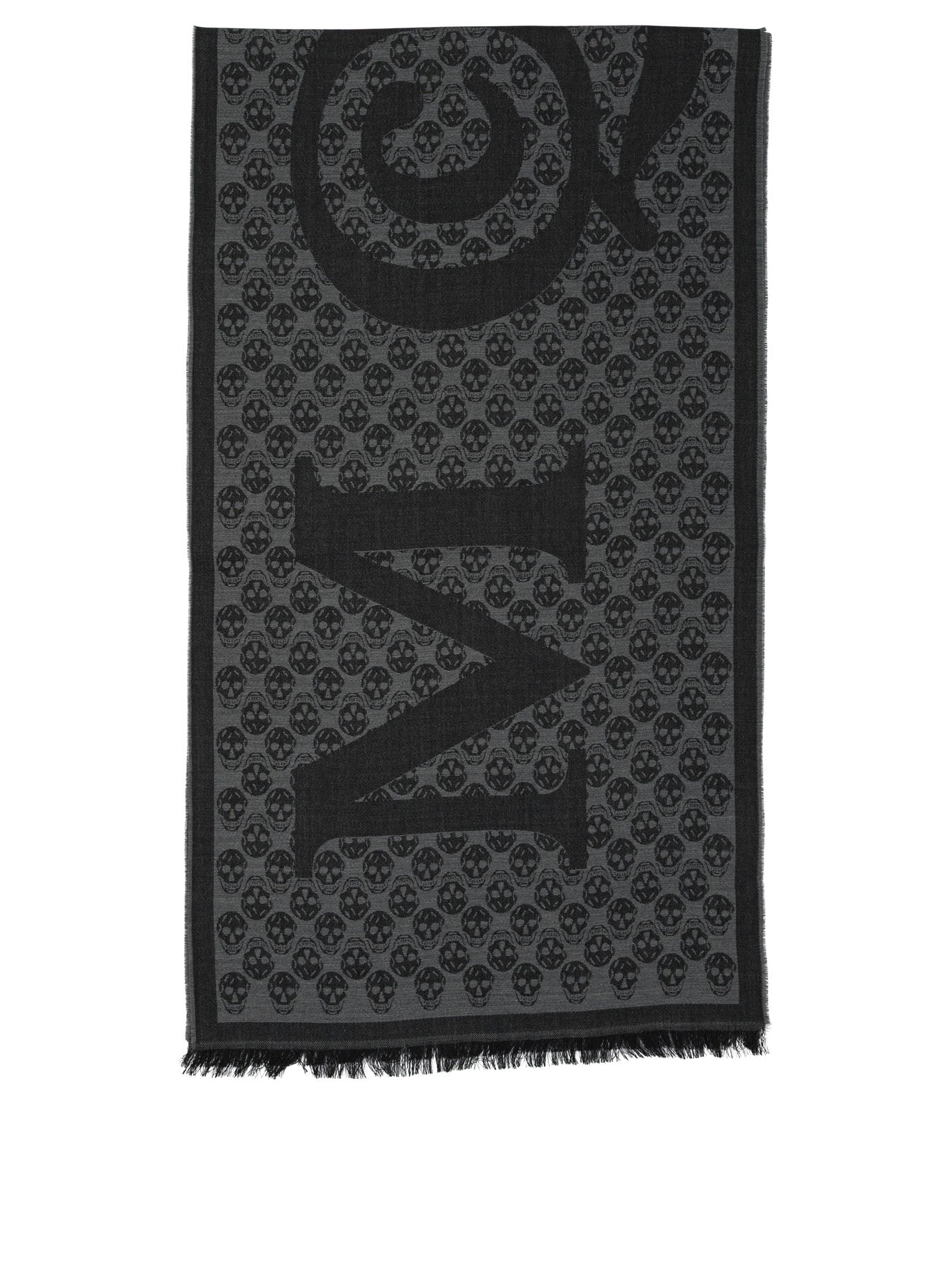 SCARF MULTI LOGO 35X190 Alexander McQueen GREY U
