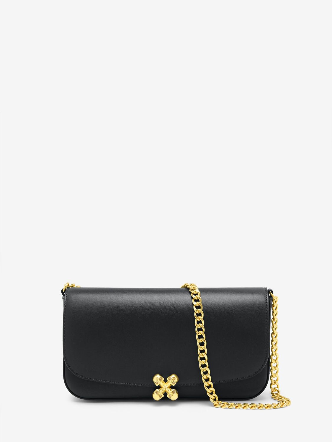 SKULL FLOWER Alexander McQueen BROWNGOLD OS