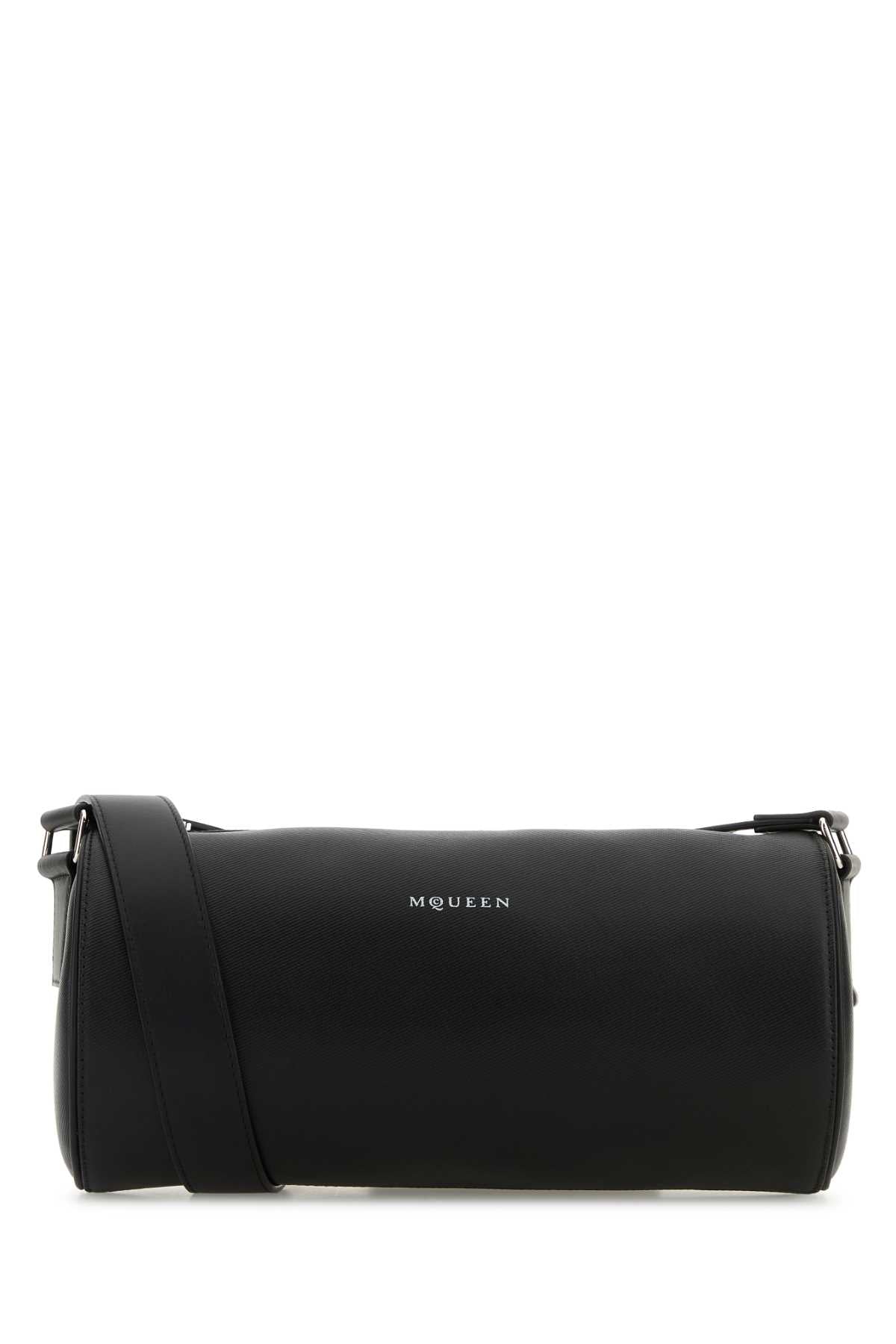 BLACK LEATHER MCQUEEN ROLLER CROSSBODY BAG Alexander McQueen BLACK TU