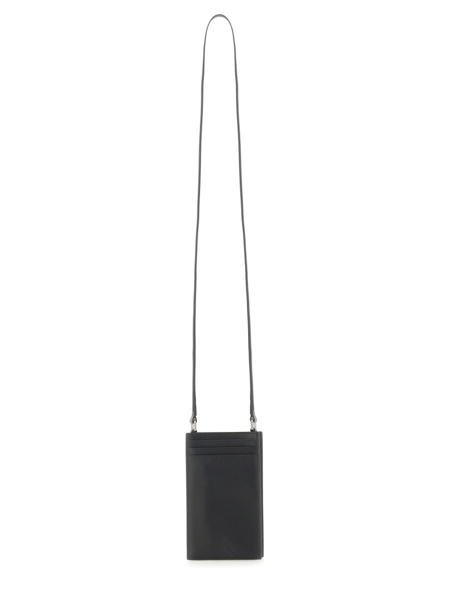 BLACK CALF SKIN MOBILE Alexander McQueen BLACK UNI