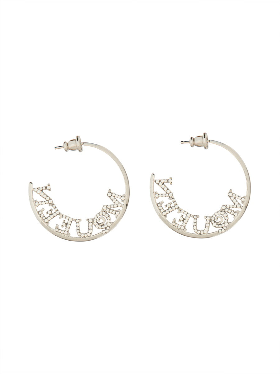 SILVER BRASS EARRINGS Alexander McQueen