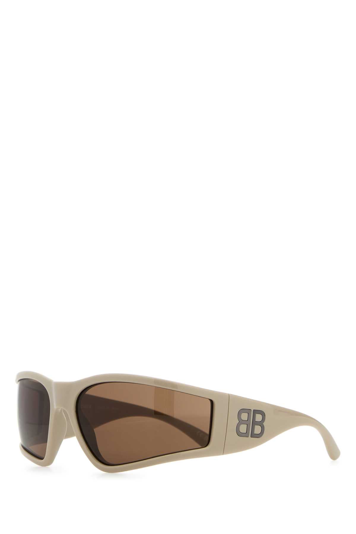 SAND ACETATE SUNGLASSES Balenciaga BEIGE O TAN TU