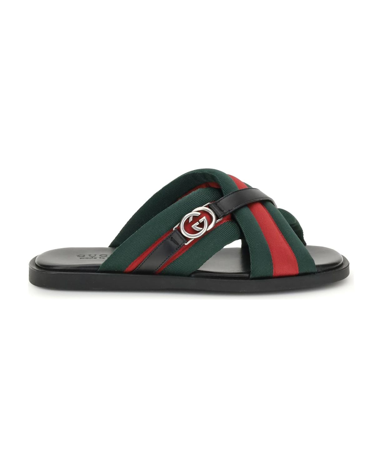 MAVERIK POLYAMIDE SANDALS Gucci BLACK 9