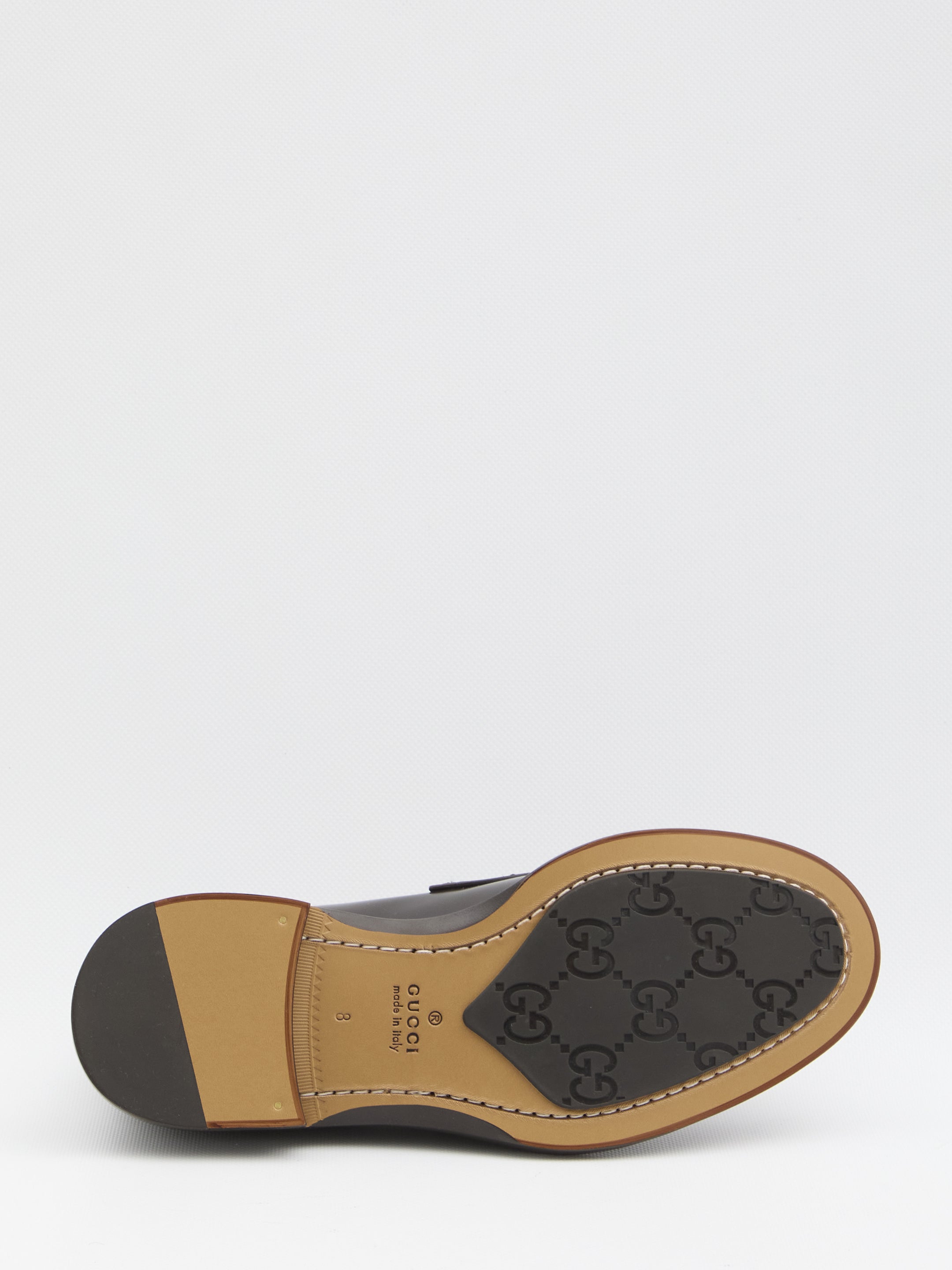 BLACK LEATHER LOAFER Gucci