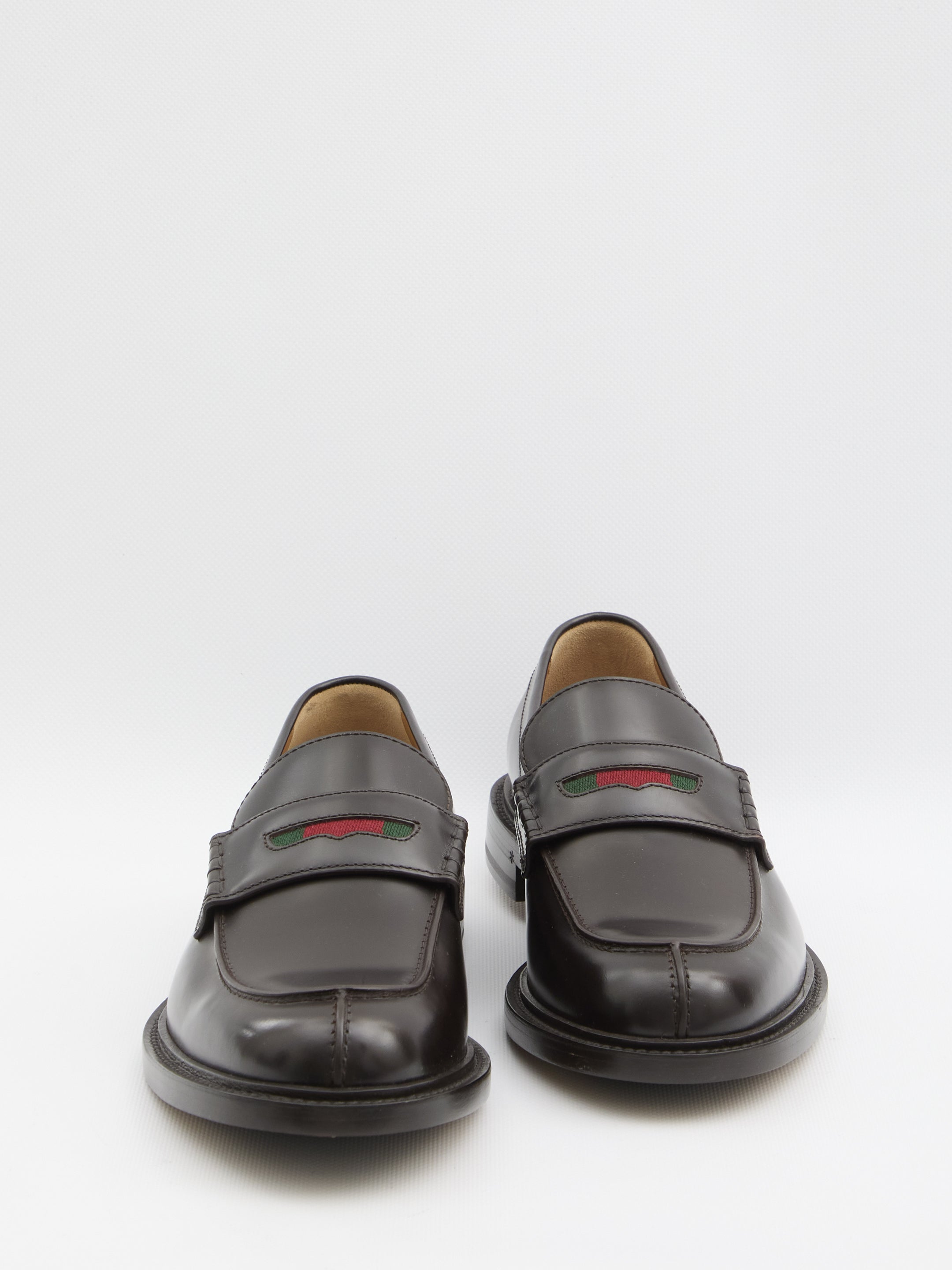 BLACK LEATHER LOAFER Gucci