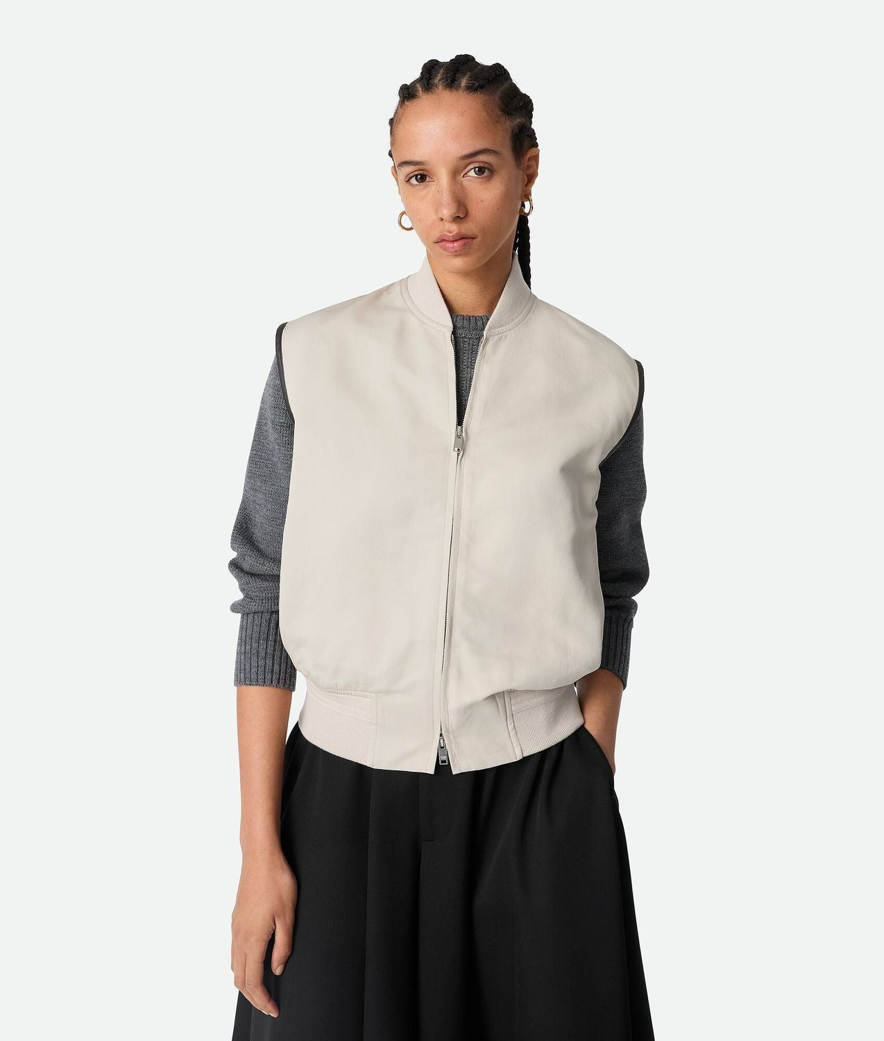 VEST COTTON Bottega Veneta GREYPUTTY 38