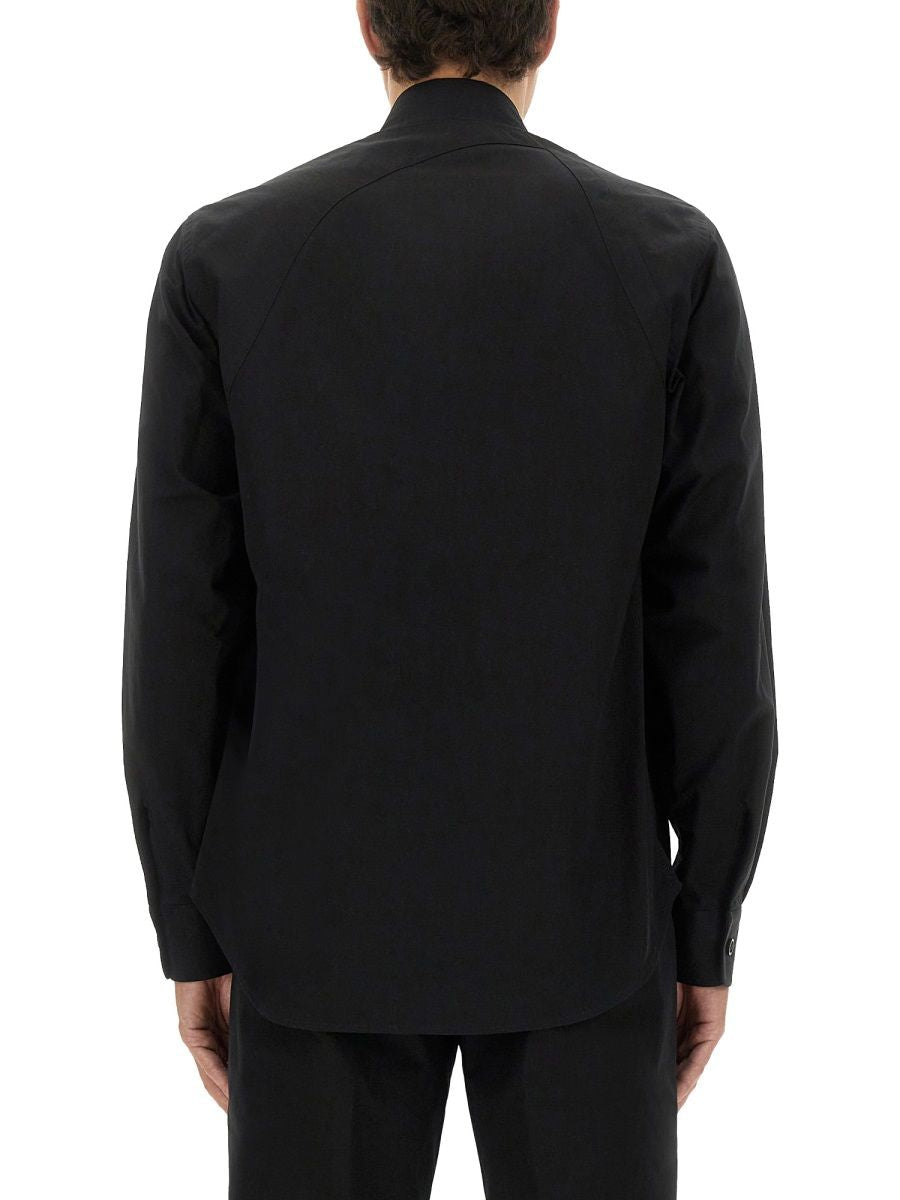 BLACK POPLIN SHIRT Alexander McQueen