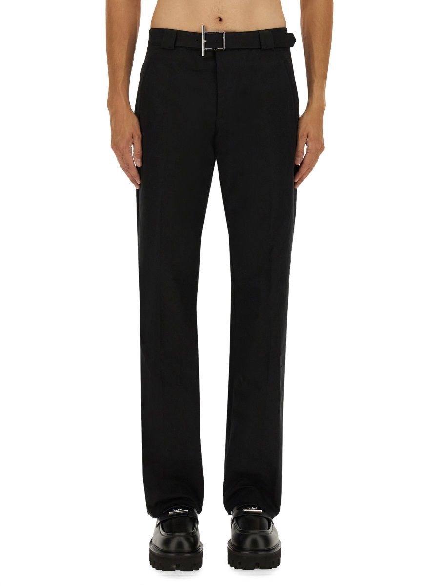 BLACK COTTON MIX TROUSERS Alexander McQueen BLACK 48