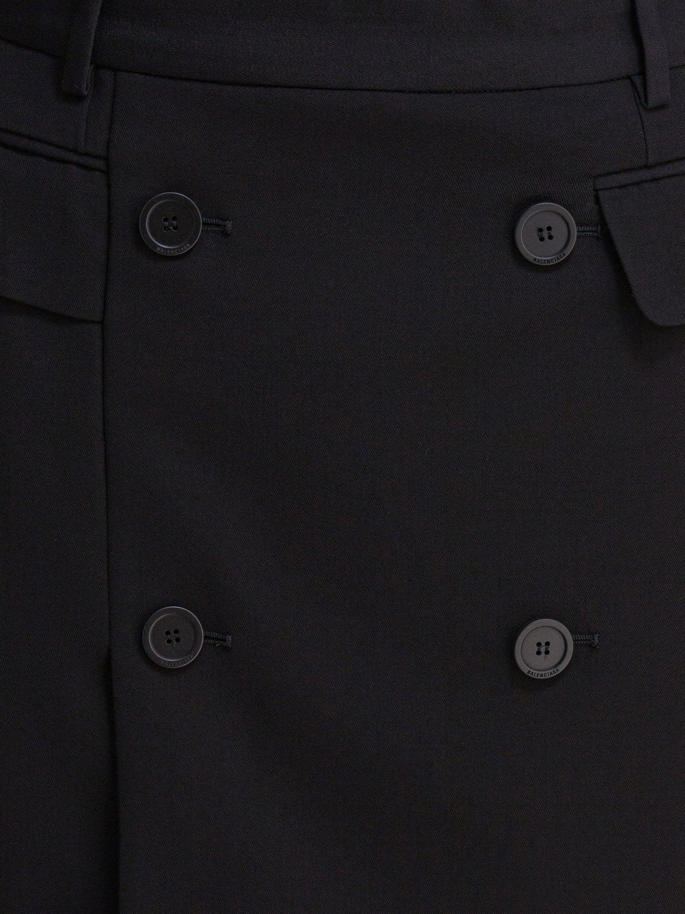 BLACK WOOL SKIRT Balenciaga