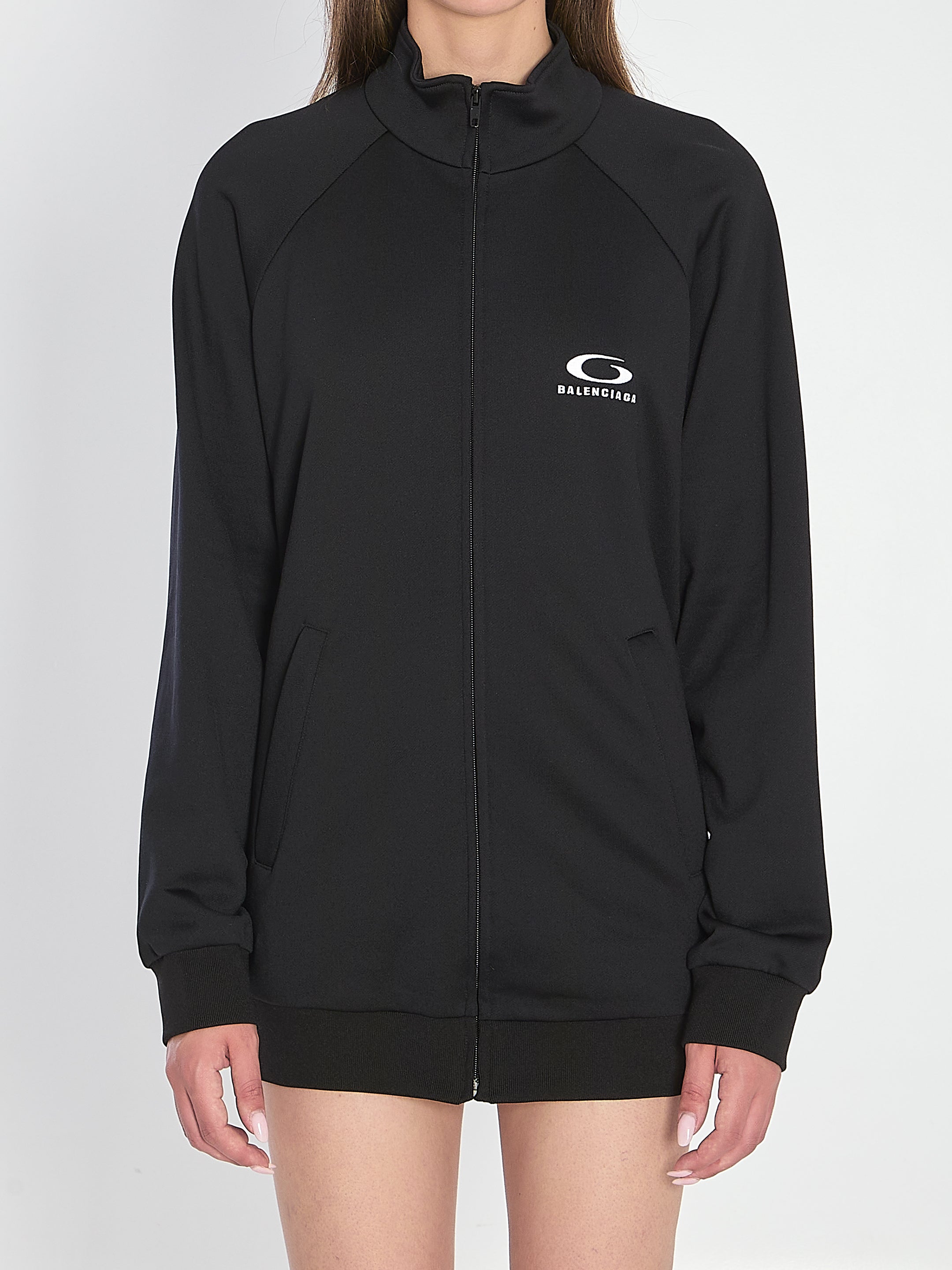TRACKSUIT DRESS WITH CUT-OUT Balenciaga BLACK 36