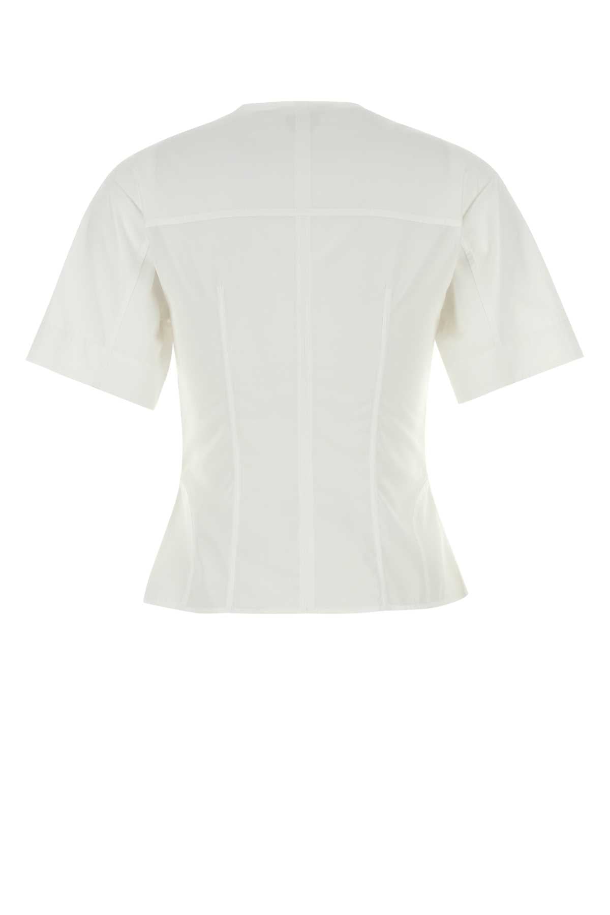WHITE POPLIN SHIRT Alexander McQueen