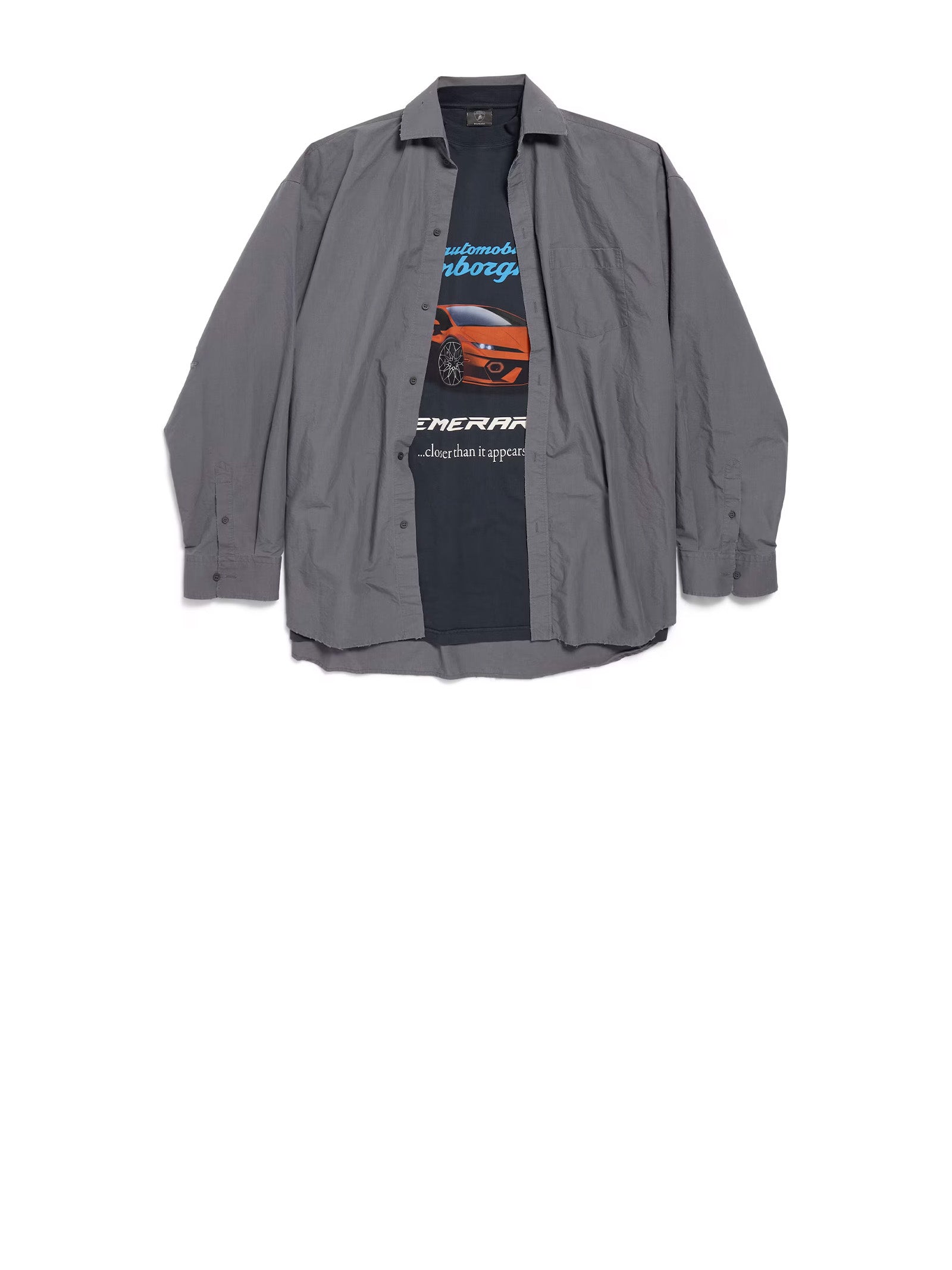 GREY COTTON SHIRT Balenciaga GREY 2