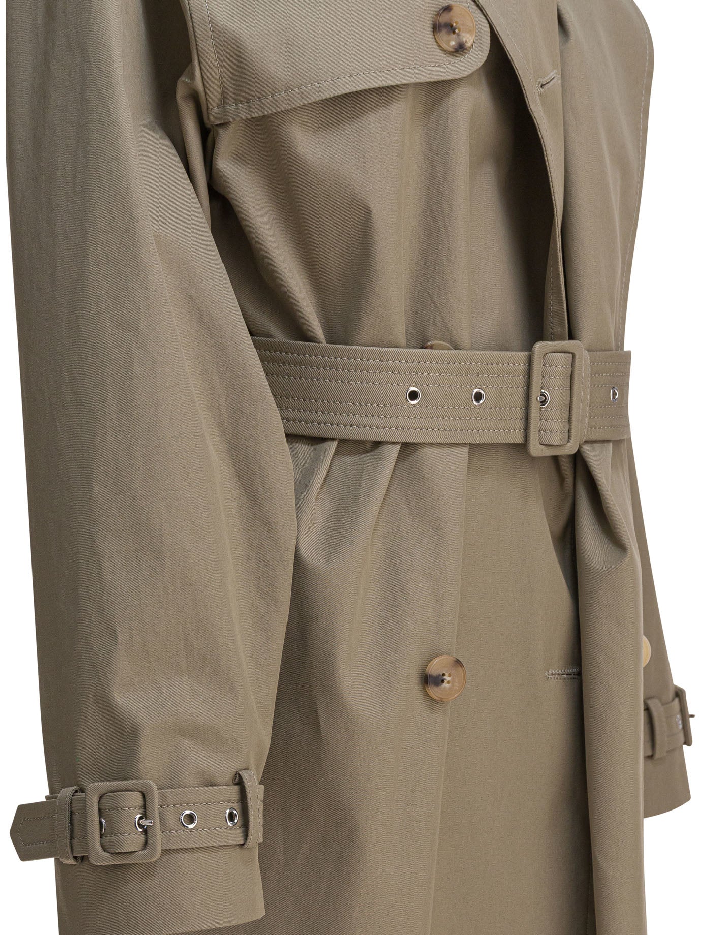 BEIGE COTTON TRENCH Alexander McQueen