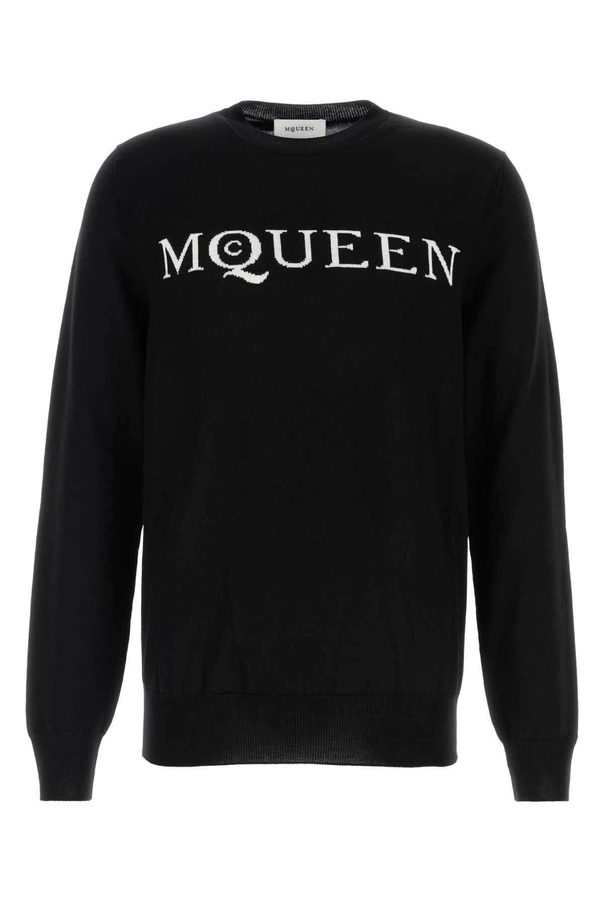 BLACK WOOL SWEATER Alexander McQueen BLACK S