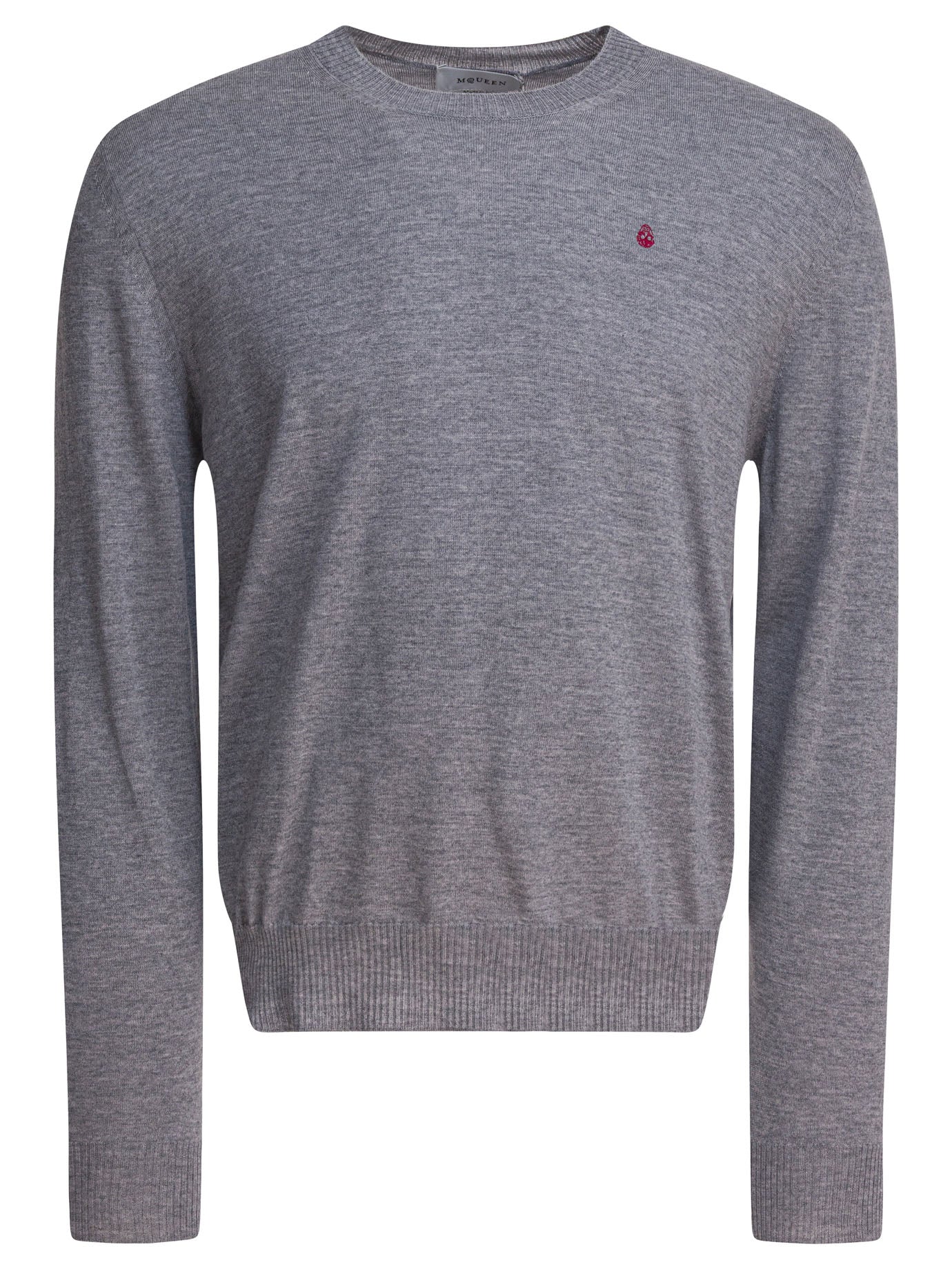 SKULL PATTERN SWEATER Alexander McQueen GREY M