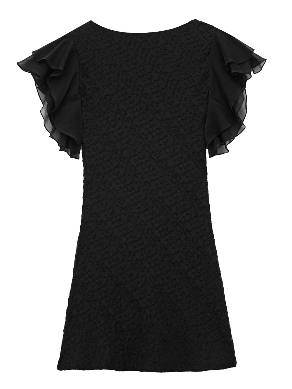 V-NECK DRESS IN EMBROIDERED MUSLIN Saint Laurent