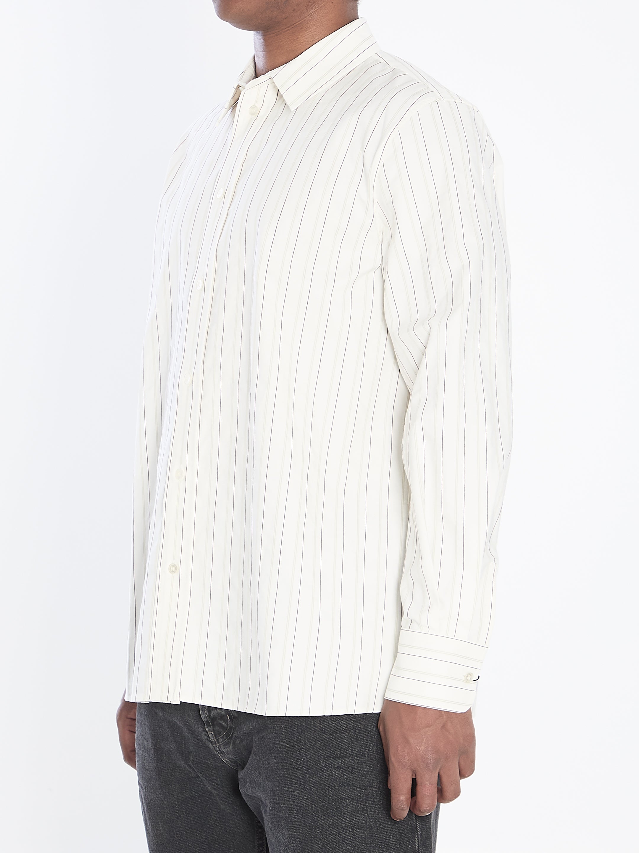 CASSANDRE SHIRT IN STRIPED COTTON Saint Laurent